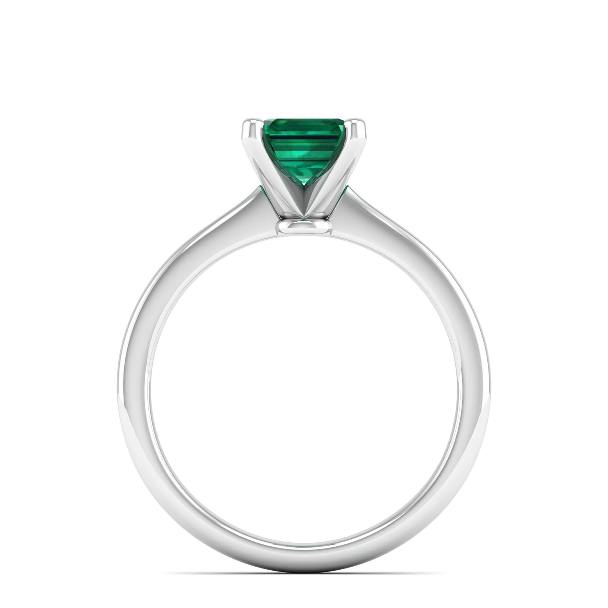 Celestar Emerald-Cut Emerald Solitaire Ring 2.00 Carat