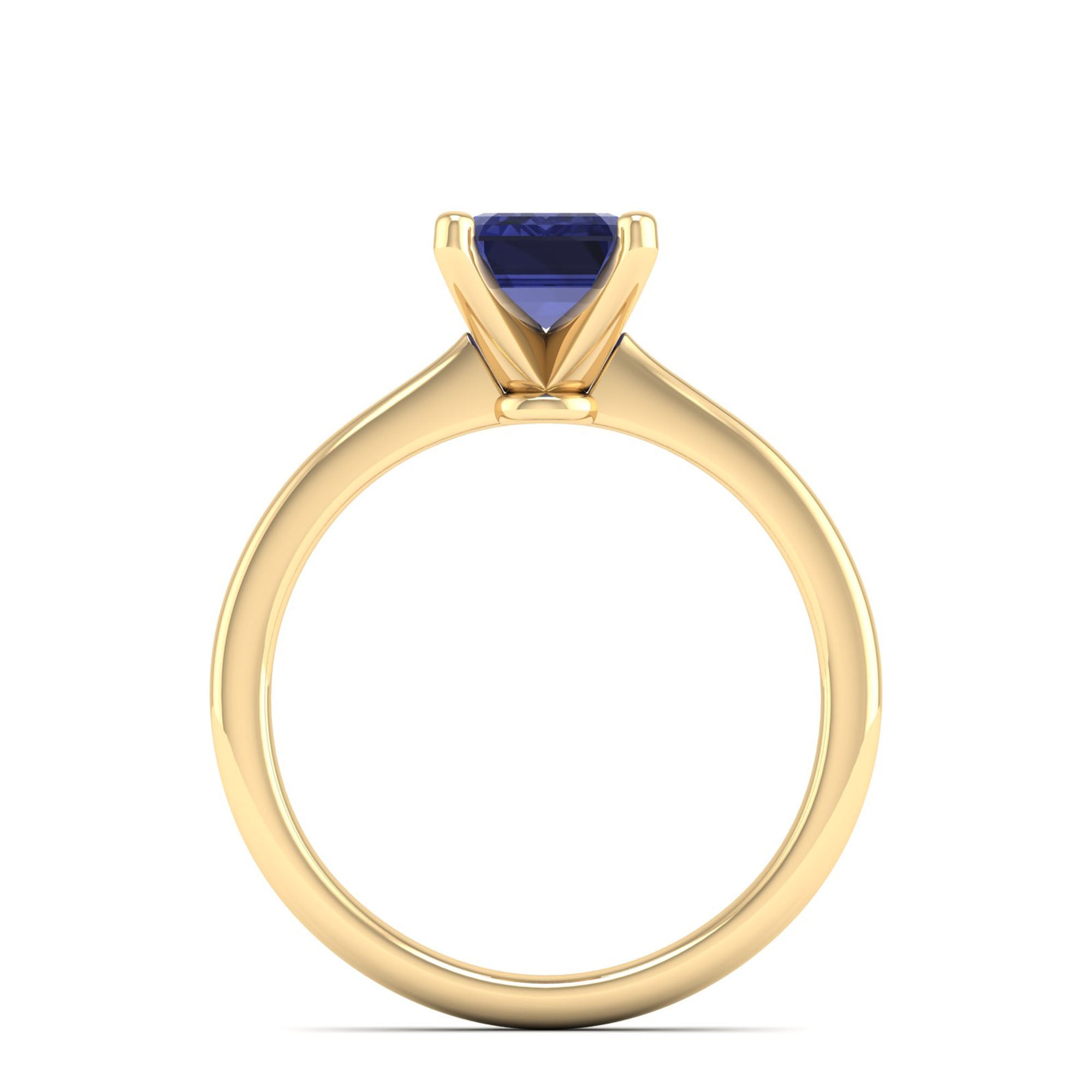 Celestar Emerald-Cut Tanzanite Solitaire Ring 2.00 Carat
