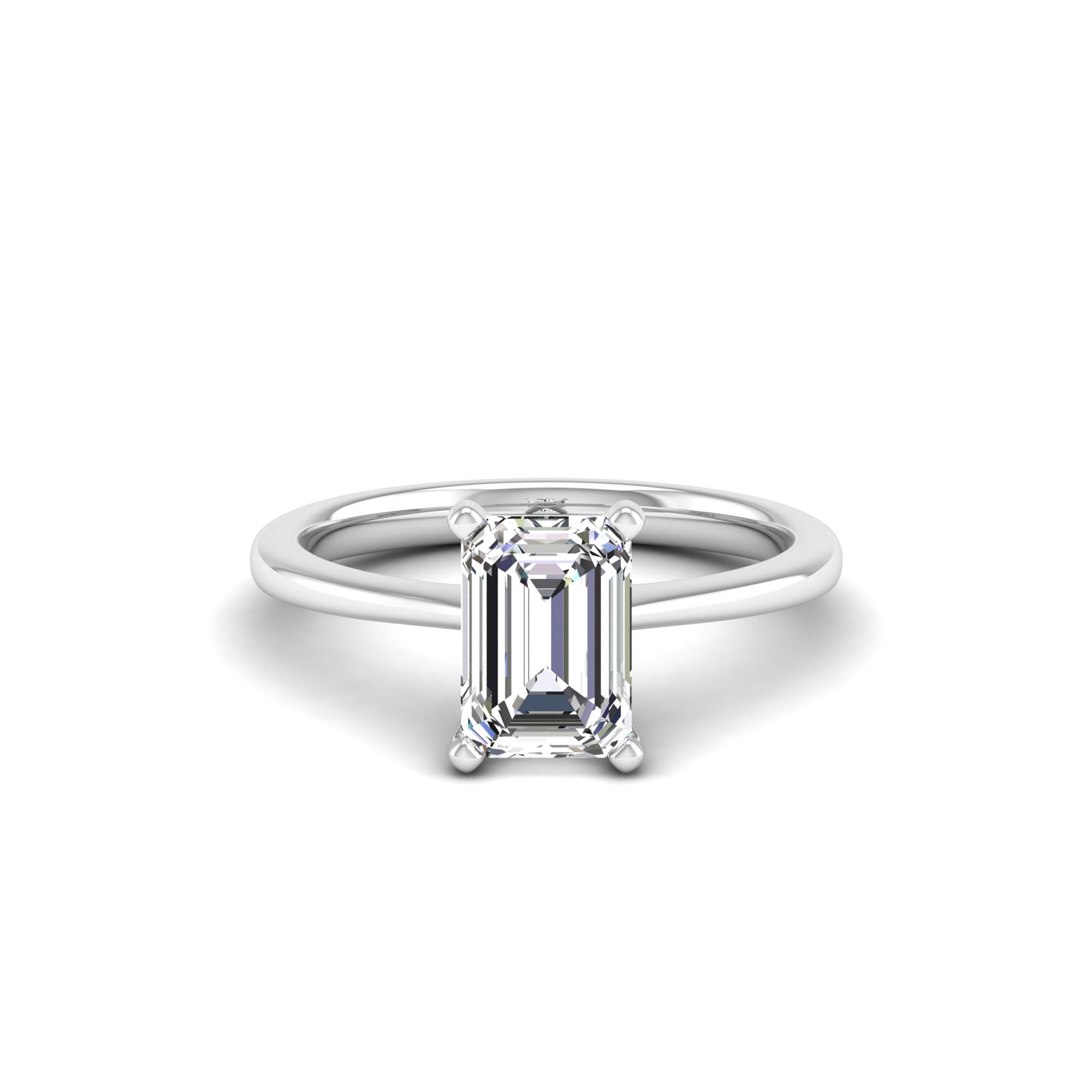 Celestar Emerald-Cut Diamond Solitaire Ring 2.00 Carat