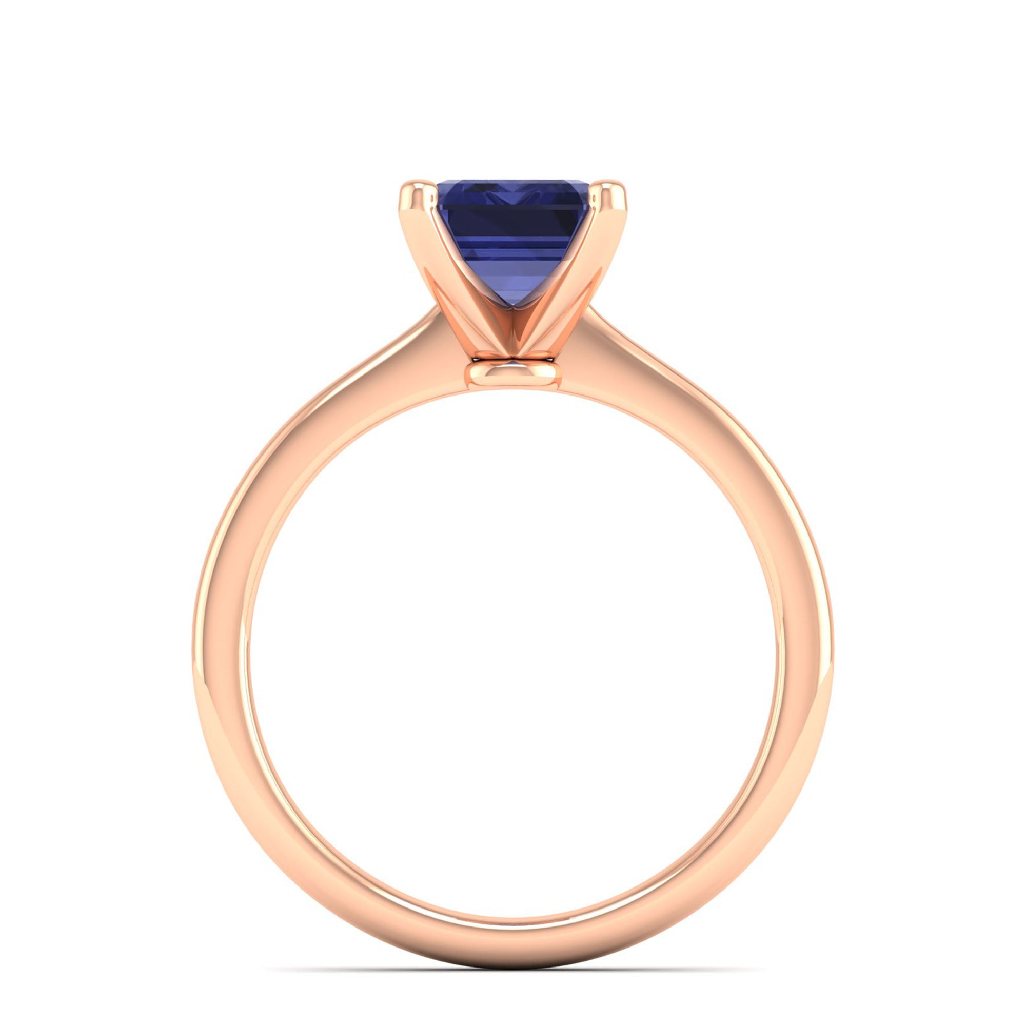 Celestar Emerald-Cut Tanzanite Solitaire Ring 2.50 Carat