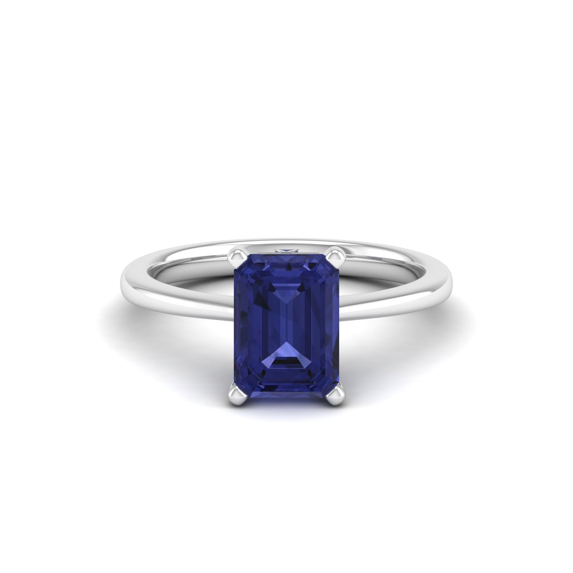 Celestar Emerald-Cut Tanzanite Solitaire Ring 2.50 Carat
