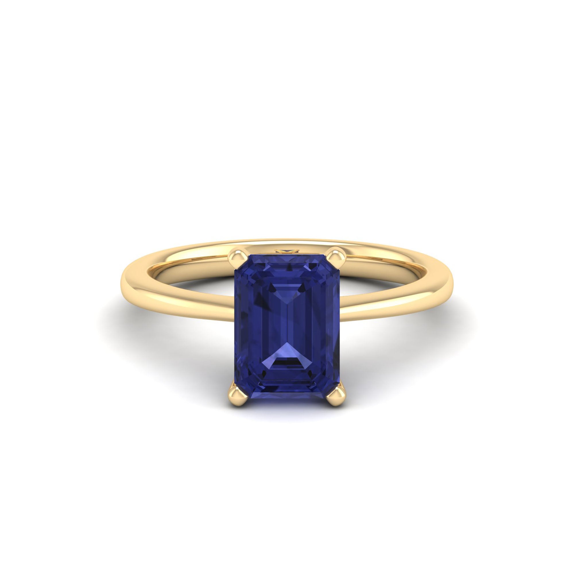 Celestar Emerald-Cut Tanzanite Solitaire Ring 2.50 Carat