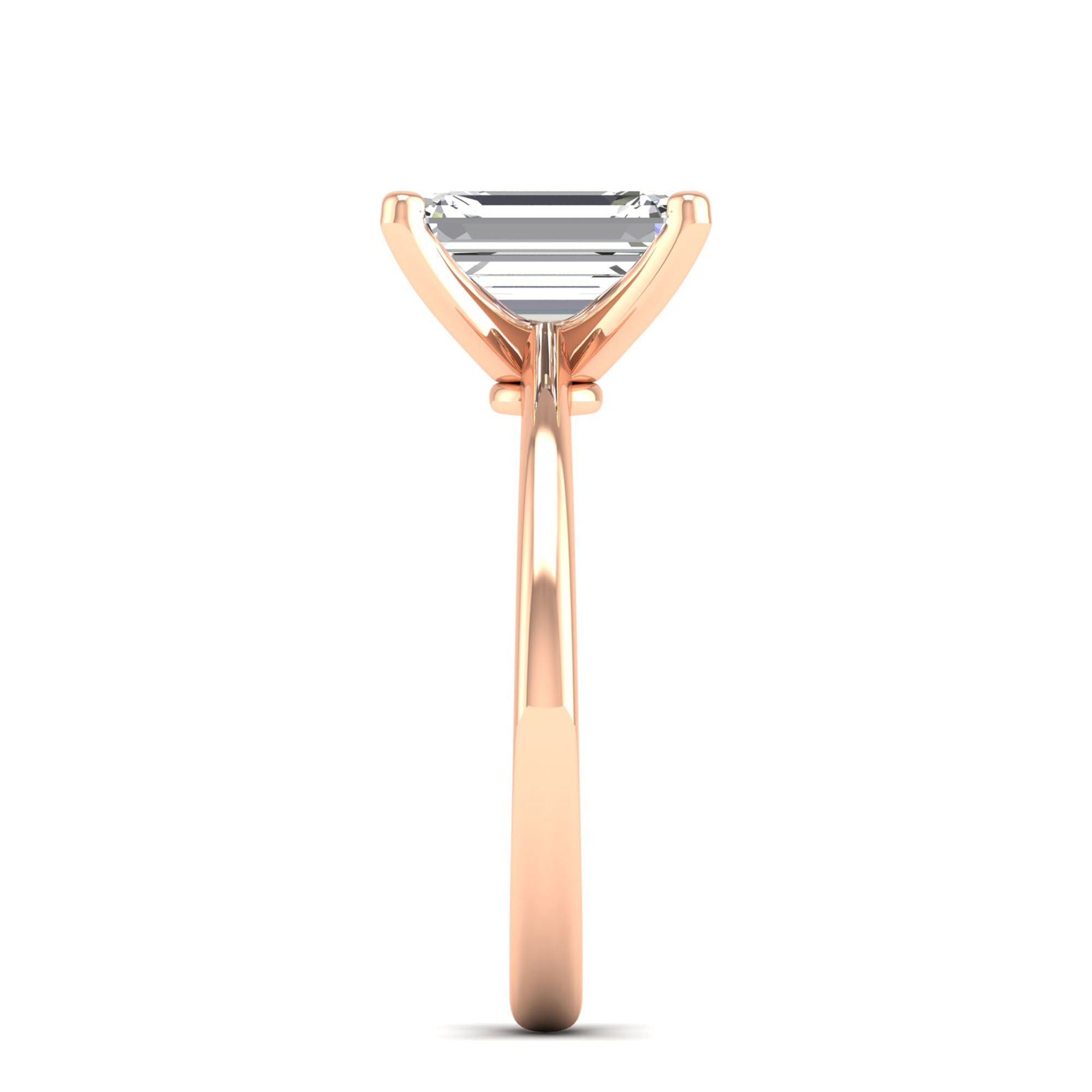 Celestar Emerald-Cut Diamond Solitaire Ring 2.50 Carat