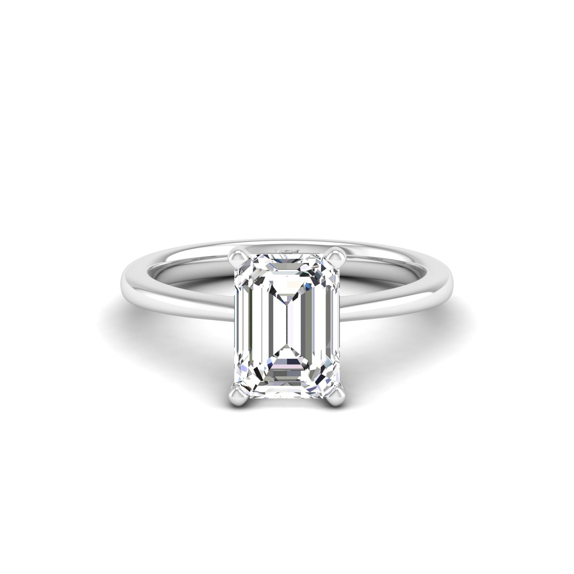 Celestar Emerald-Cut Diamond Solitaire Ring 2.50 Carat