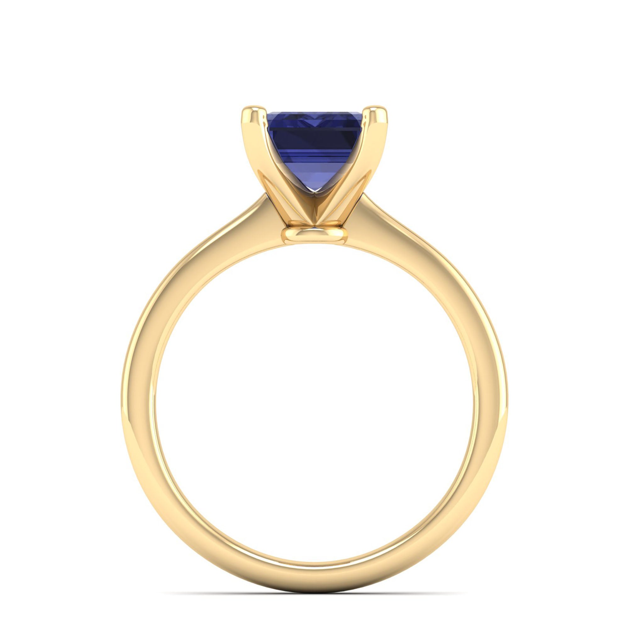 Celestar Emerald-Cut Tanzanite Solitaire Ring 3.0 Carat
