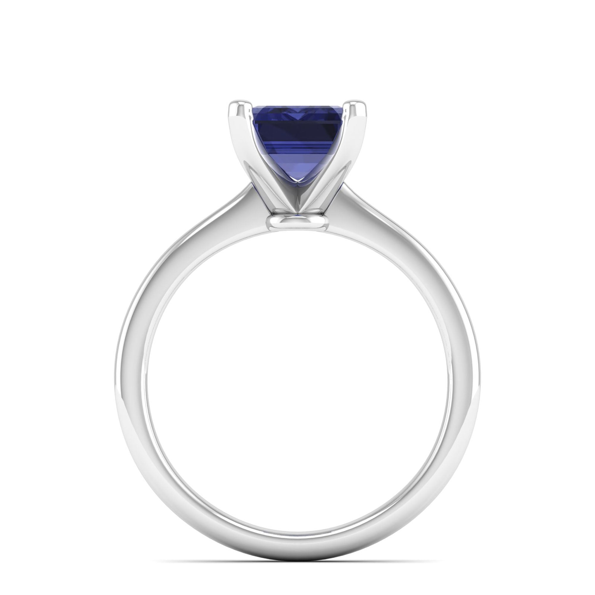 Celestar Emerald-Cut Tanzanite Solitaire Ring 3.0 Carat