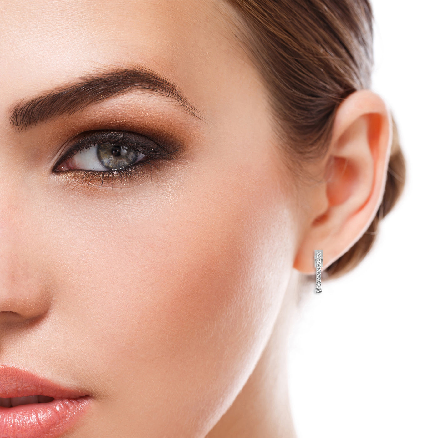 Lab Grown Diamond Hoop Earrings 1.0 Carat