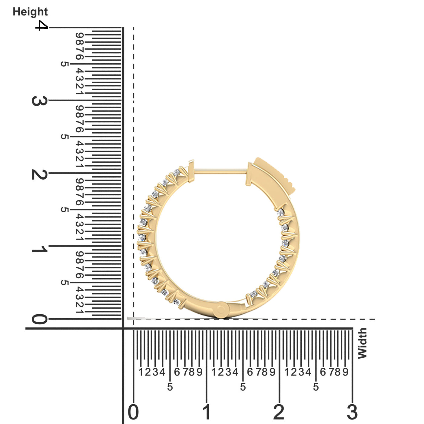Lab Grown Diamond Hoop Earrings 1.0 Carat