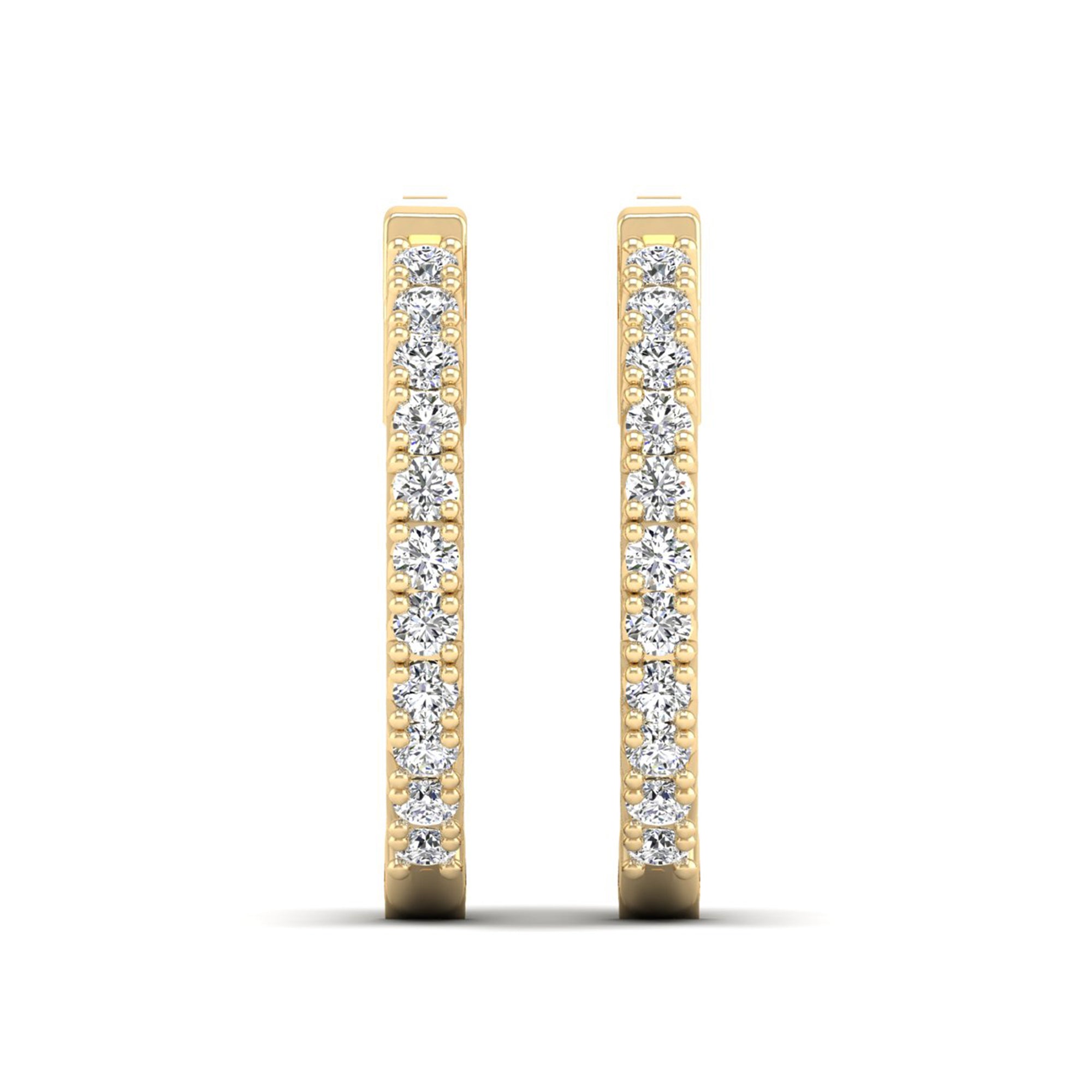 Lab Grown Diamond Hoop Earrings 1.0 Carat