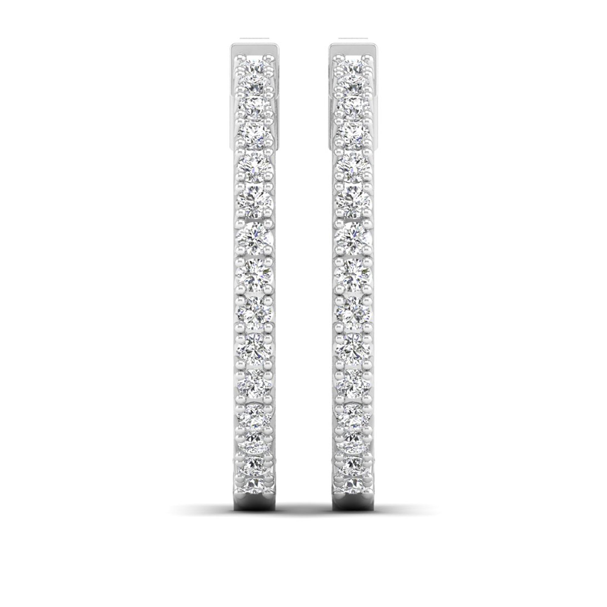 Lab Grown Diamond Hoop Earrings 2.0 Carat