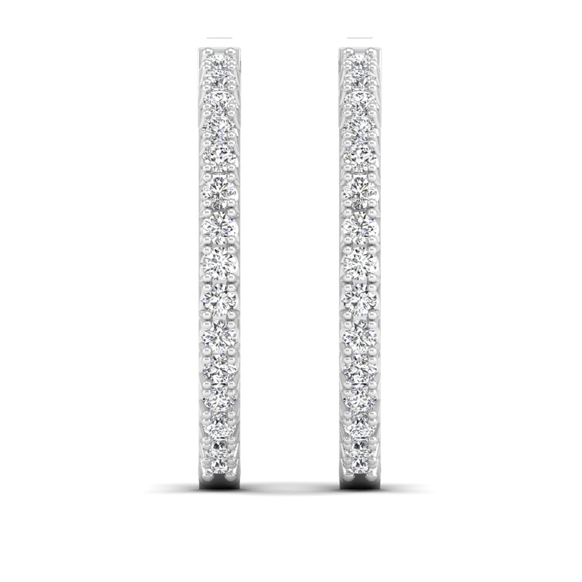Lab Grown Diamond Hoop Earrings 3.0 Carat