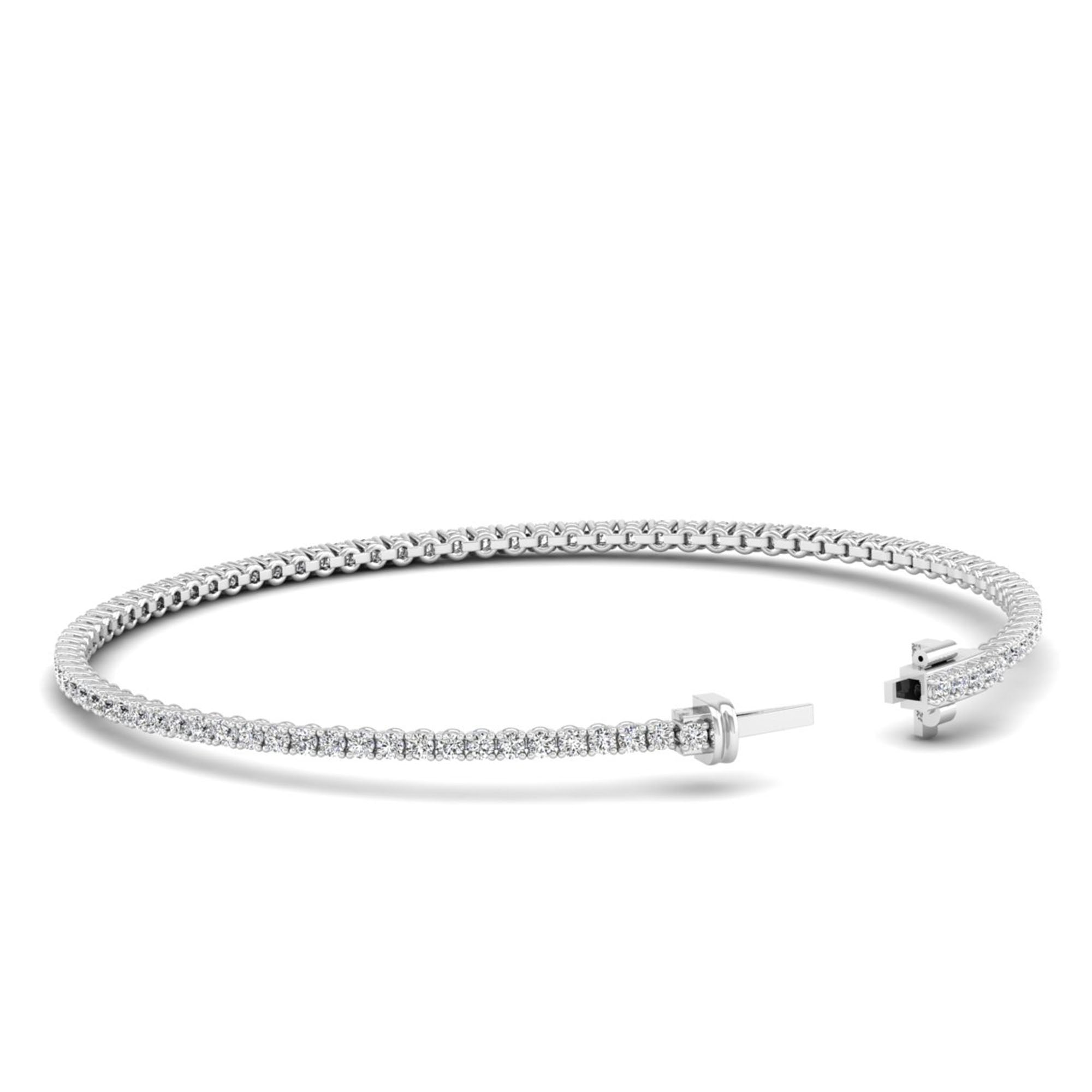 Lab Grown Diamond Tennis Bracelet – Round Cut 2.0 Carat