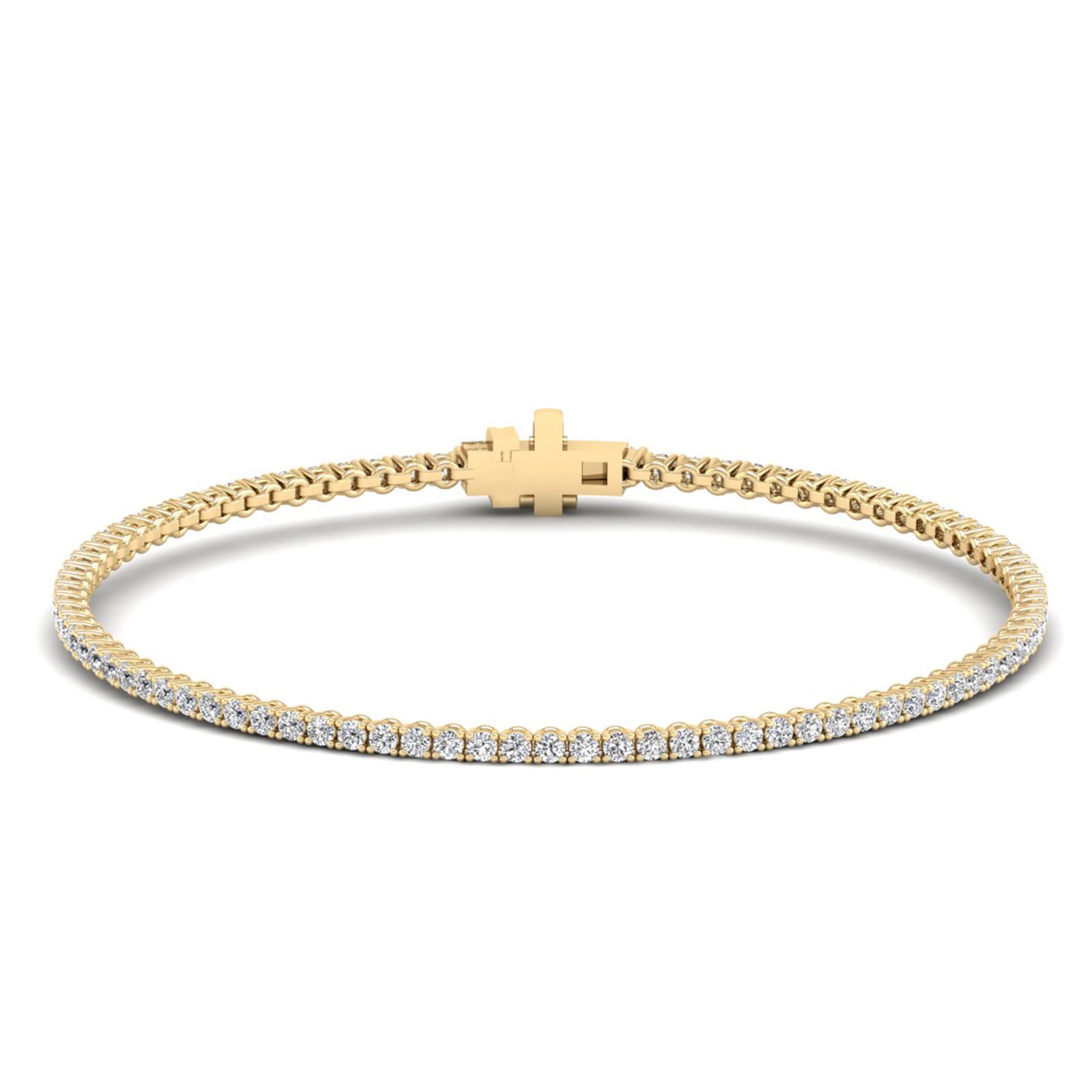 Lab Grown Diamond Tennis Bracelet – Round Cut 2.0 Carat