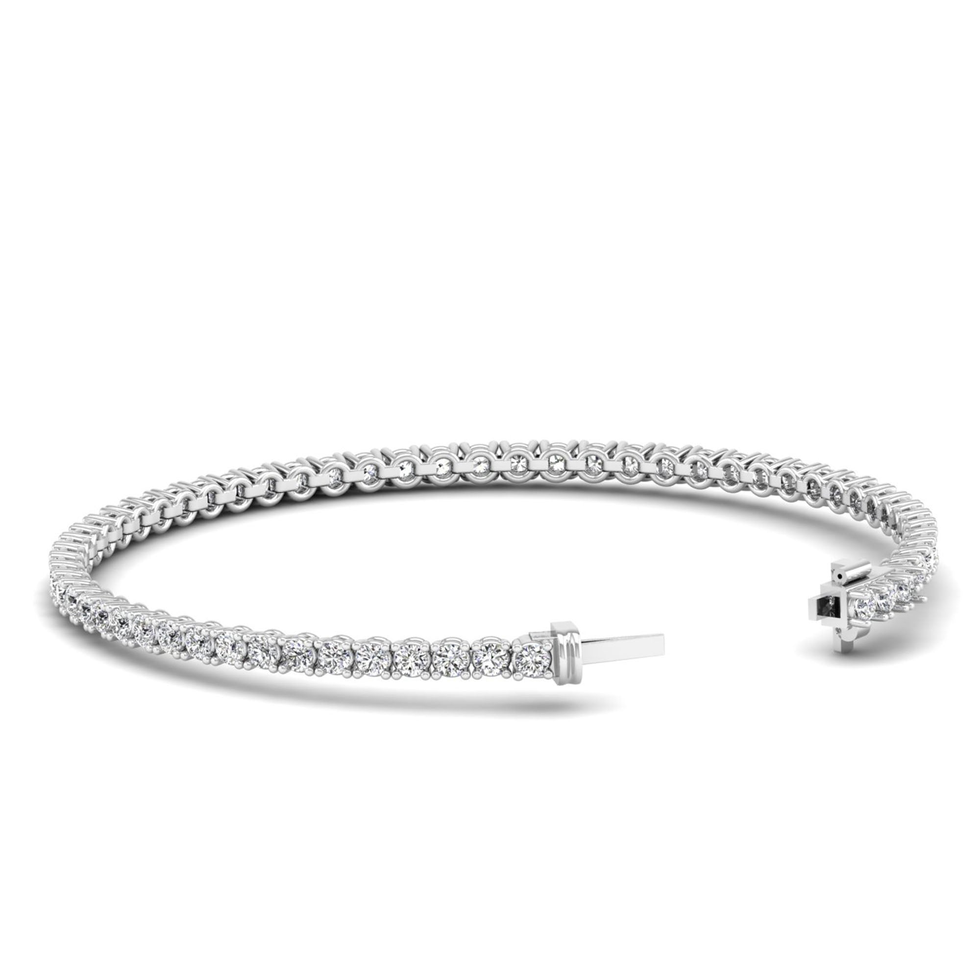 Lab Grown Diamond Tennis Bracelet – Round Cut 5.0 Carat