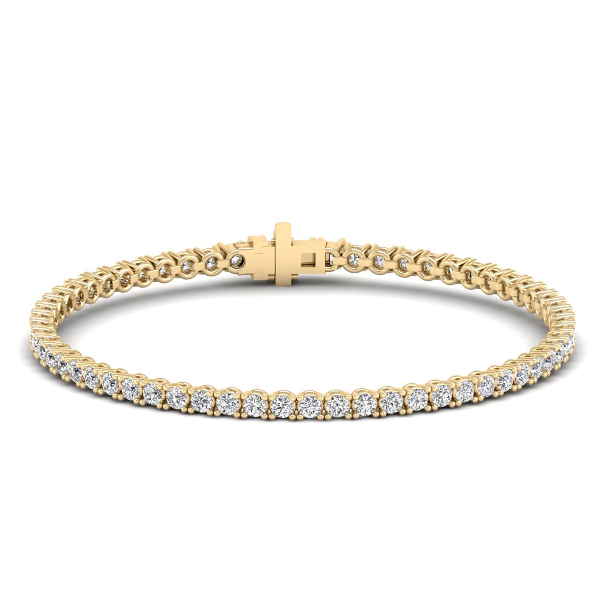 Lab Grown Diamond Tennis Bracelet – Round Cut 5.0 Carat