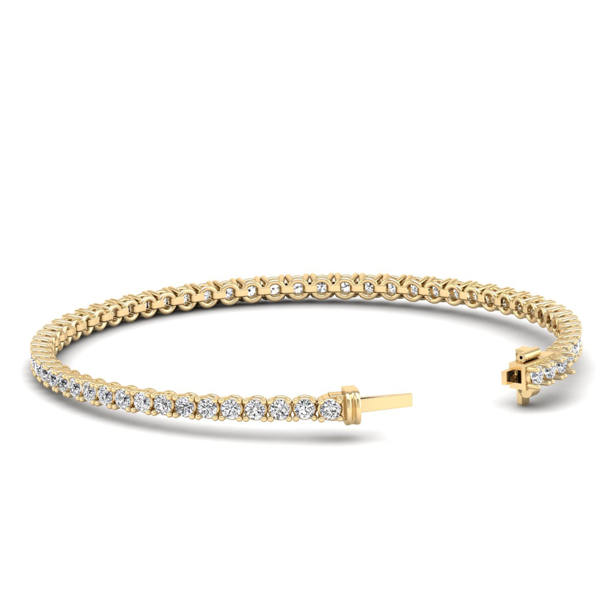 Lab Grown Diamond Tennis Bracelet – Round Cut 5.0 Carat
