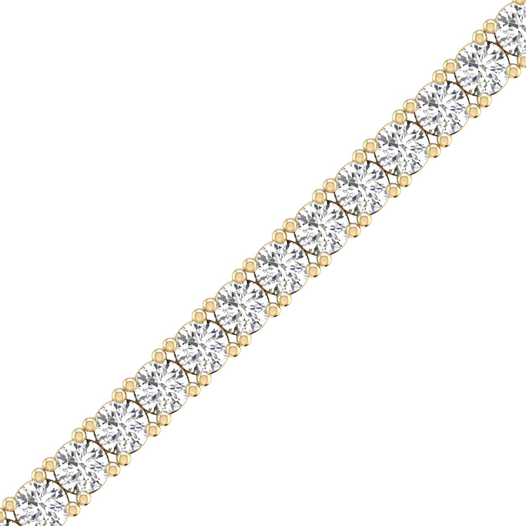 Lab Grown Diamond Tennis Bracelet – Round Cut 8.0 Carat
