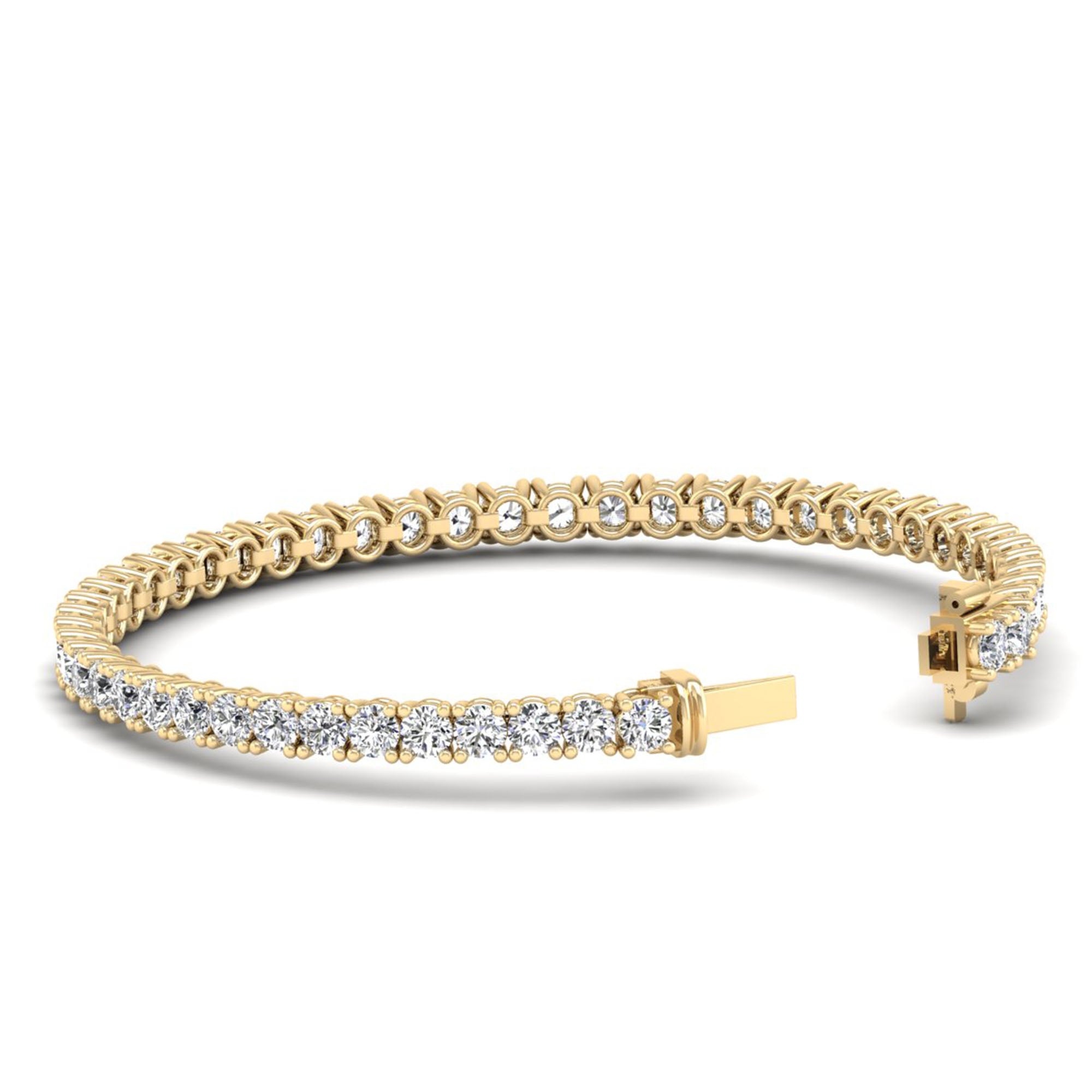 Lab Grown Diamond Tennis Bracelet – Round Cut 8.0 Carat