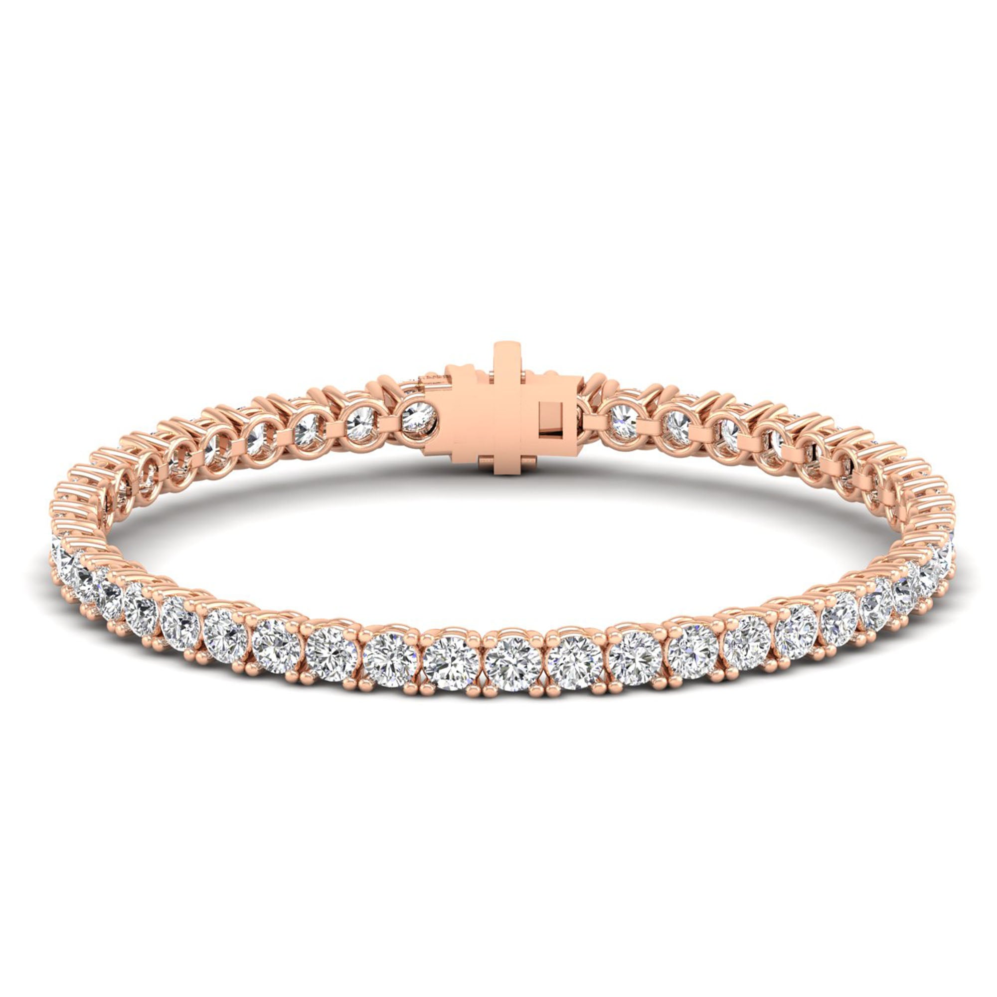 Lab Grown Diamond Tennis Bracelet – Round Cut 10.0 Carat