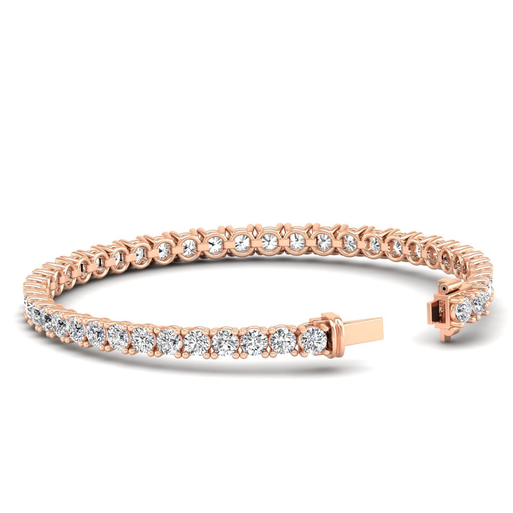 Lab Grown Diamond Tennis Bracelet – Round Cut 10.0 Carat