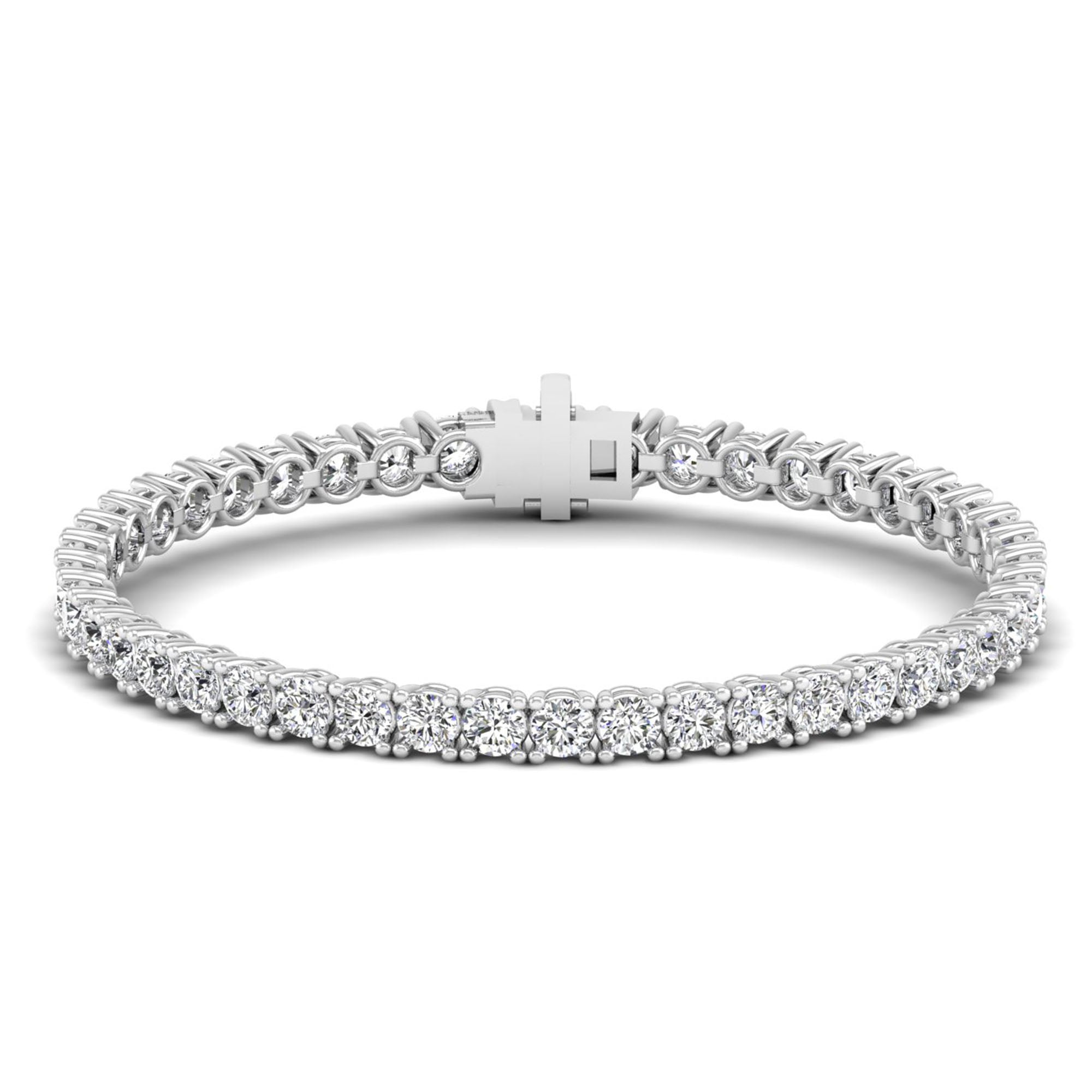 Lab Grown Diamond Tennis Bracelet – Round Cut 10.0 Carat