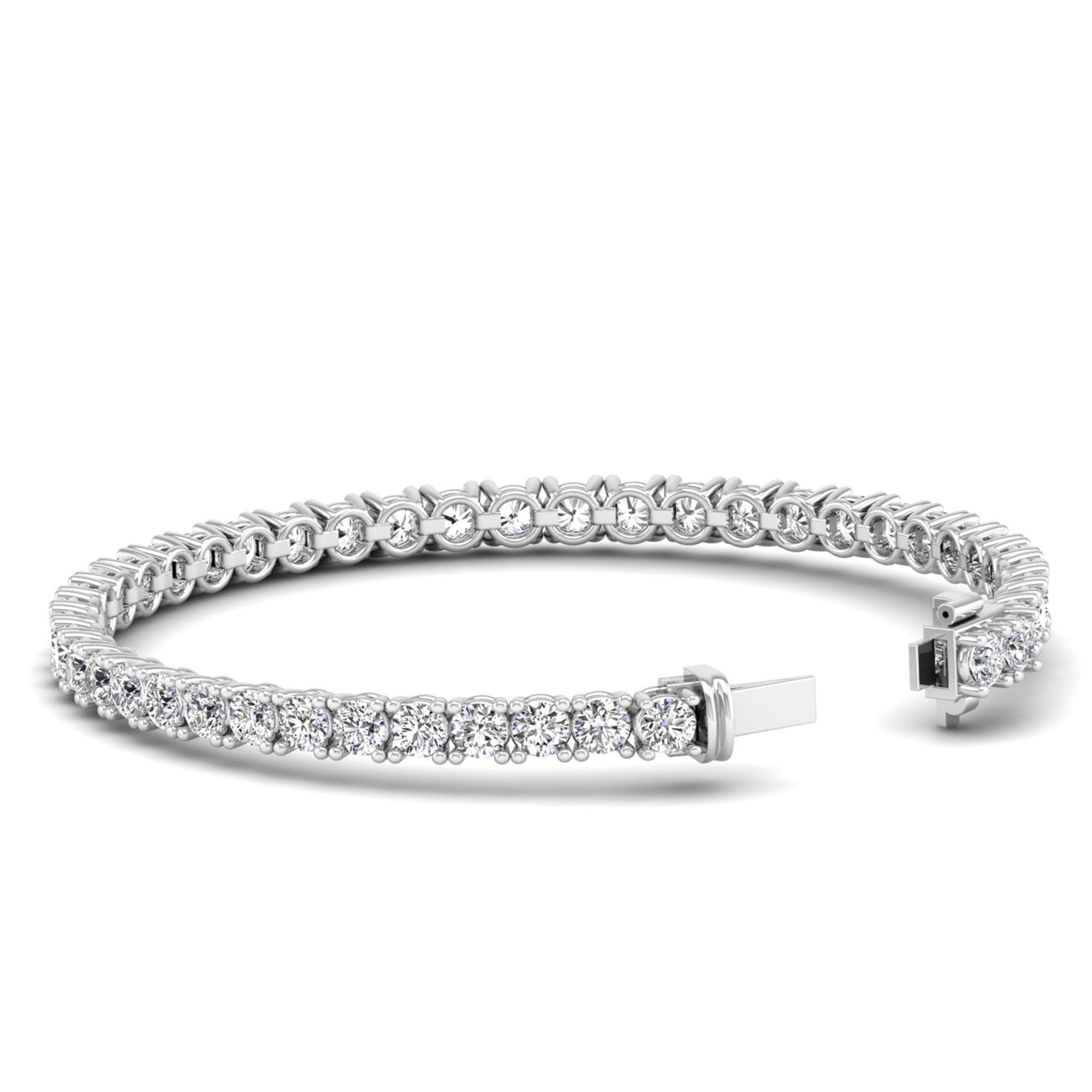 Lab Grown Diamond Tennis Bracelet – Round Cut 10.0 Carat
