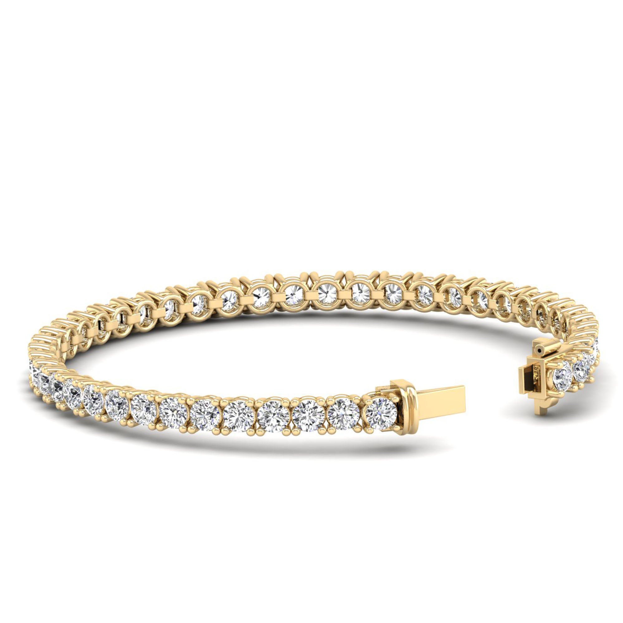 Lab Grown Diamond Tennis Bracelet – Round Cut 10.0 Carat