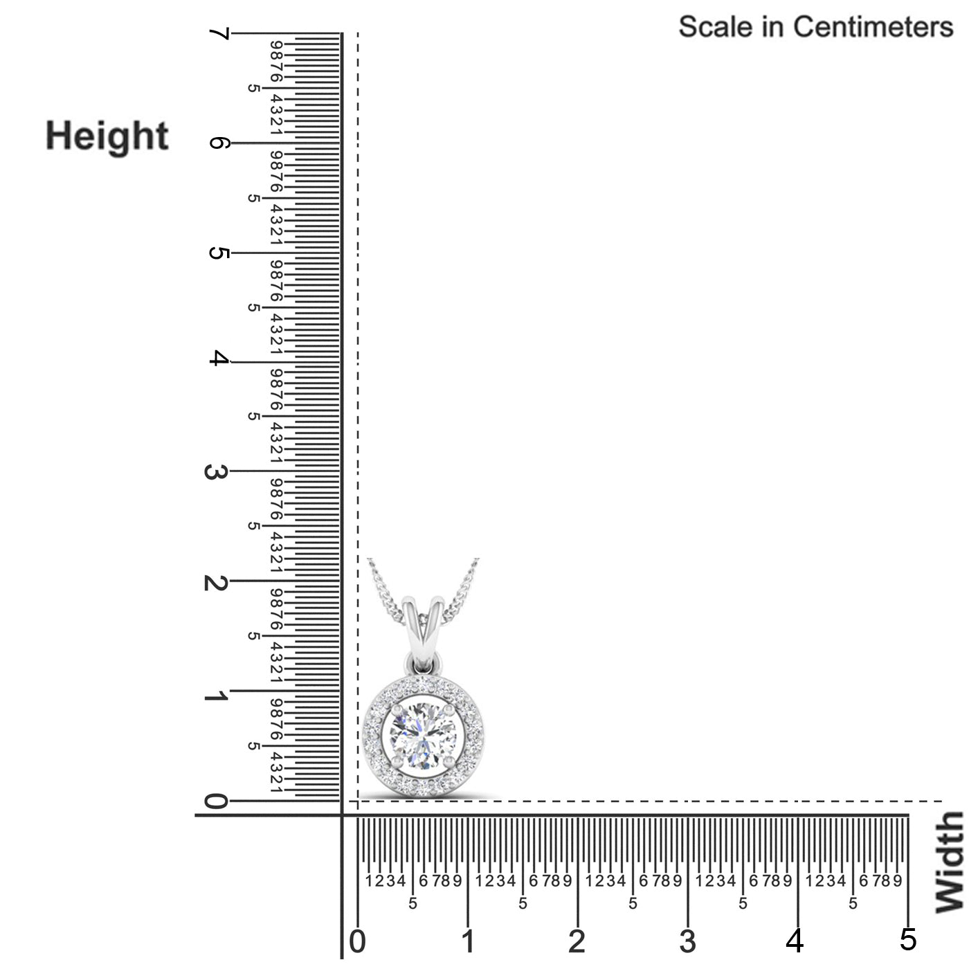 Classic Round Cut Lab Grown Diamond Pendant – 5.0 mm Center Stone