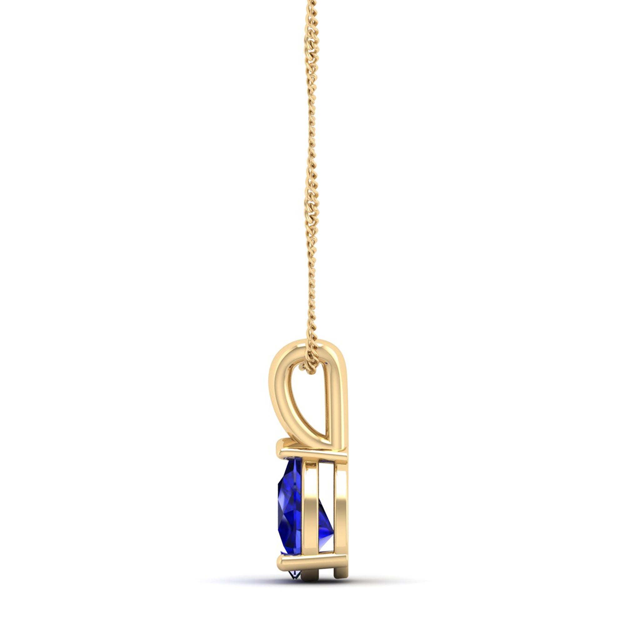 Pear cut Sapphire Pendant 0.5 Carat