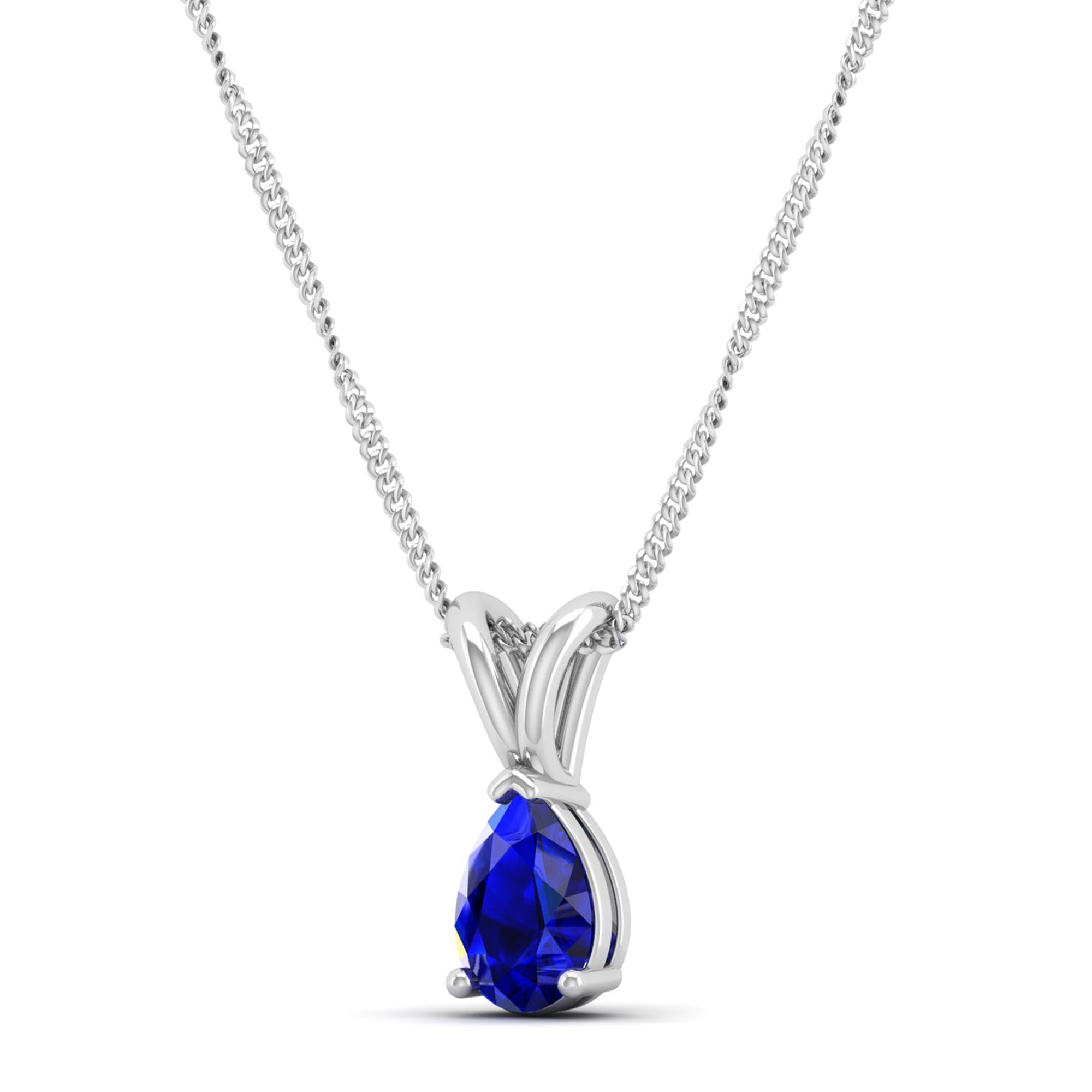Pear cut Sapphire Pendant 0.5 Carat