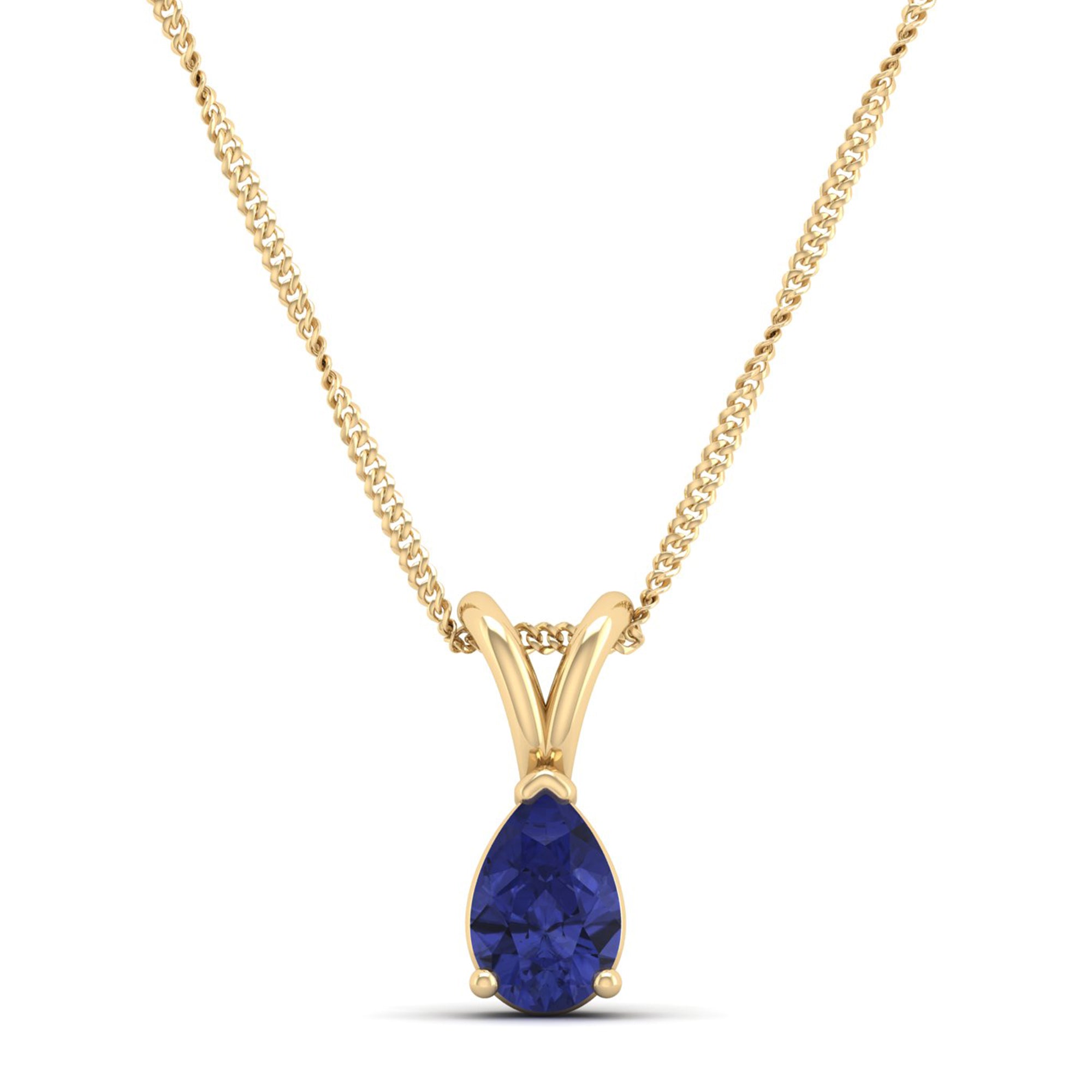 Pear cut Tanzanite Pendant 0.5 Carat