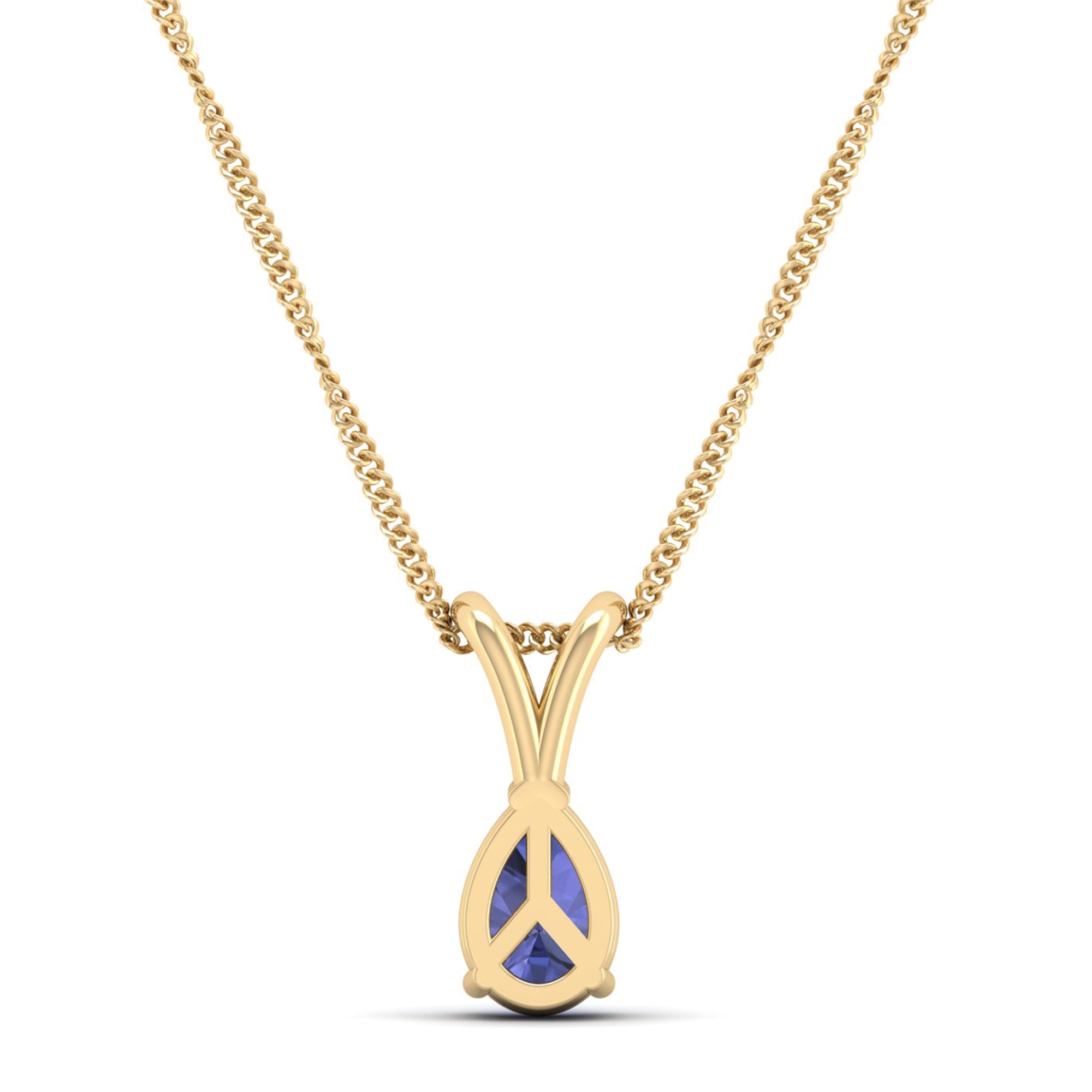 Pear cut Tanzanite Pendant 0.5 Carat