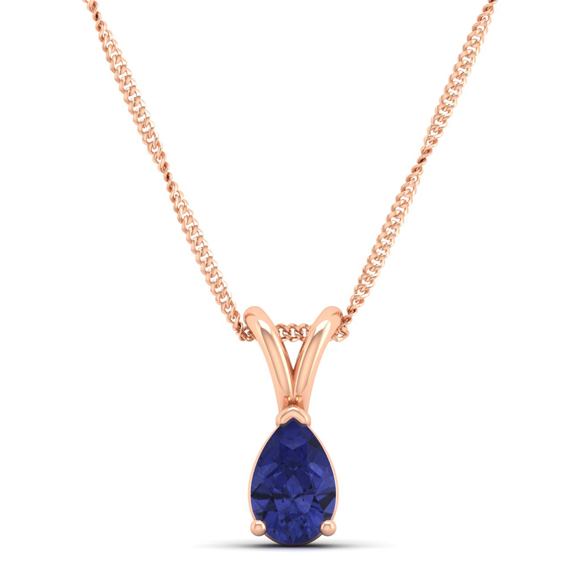 Pear Cut Tanzanite Pendant 1.0 Carat