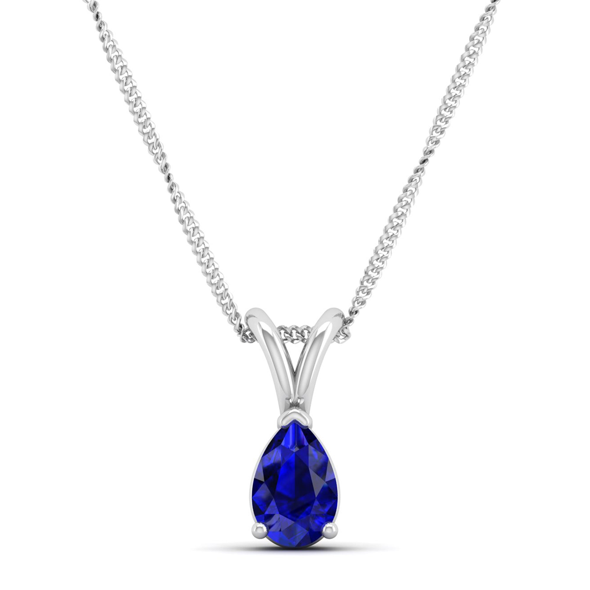 Pear Cut Sapphire Pendant 1.0 Carat