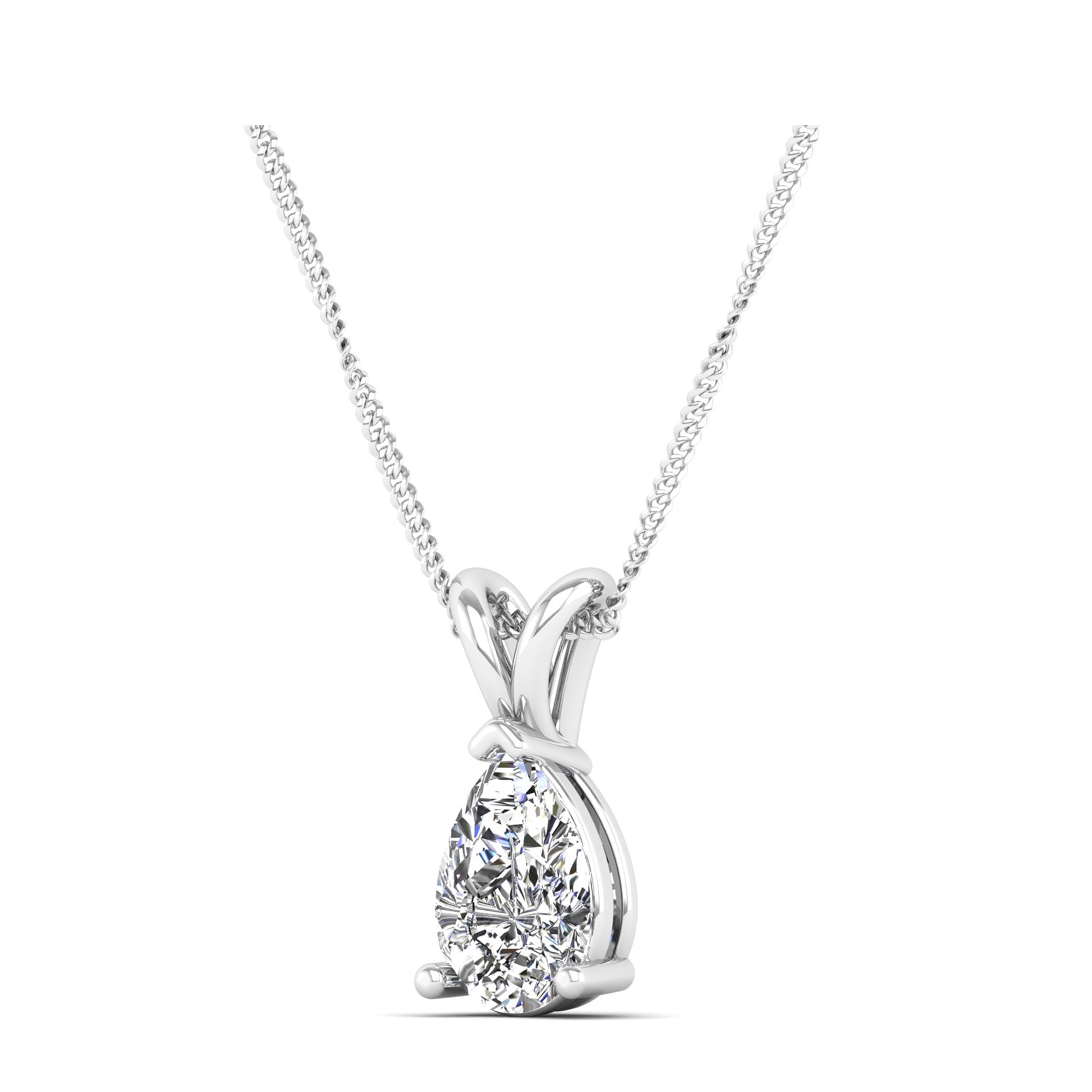 Pear Cut Diamond Pendant 1.0 Carat