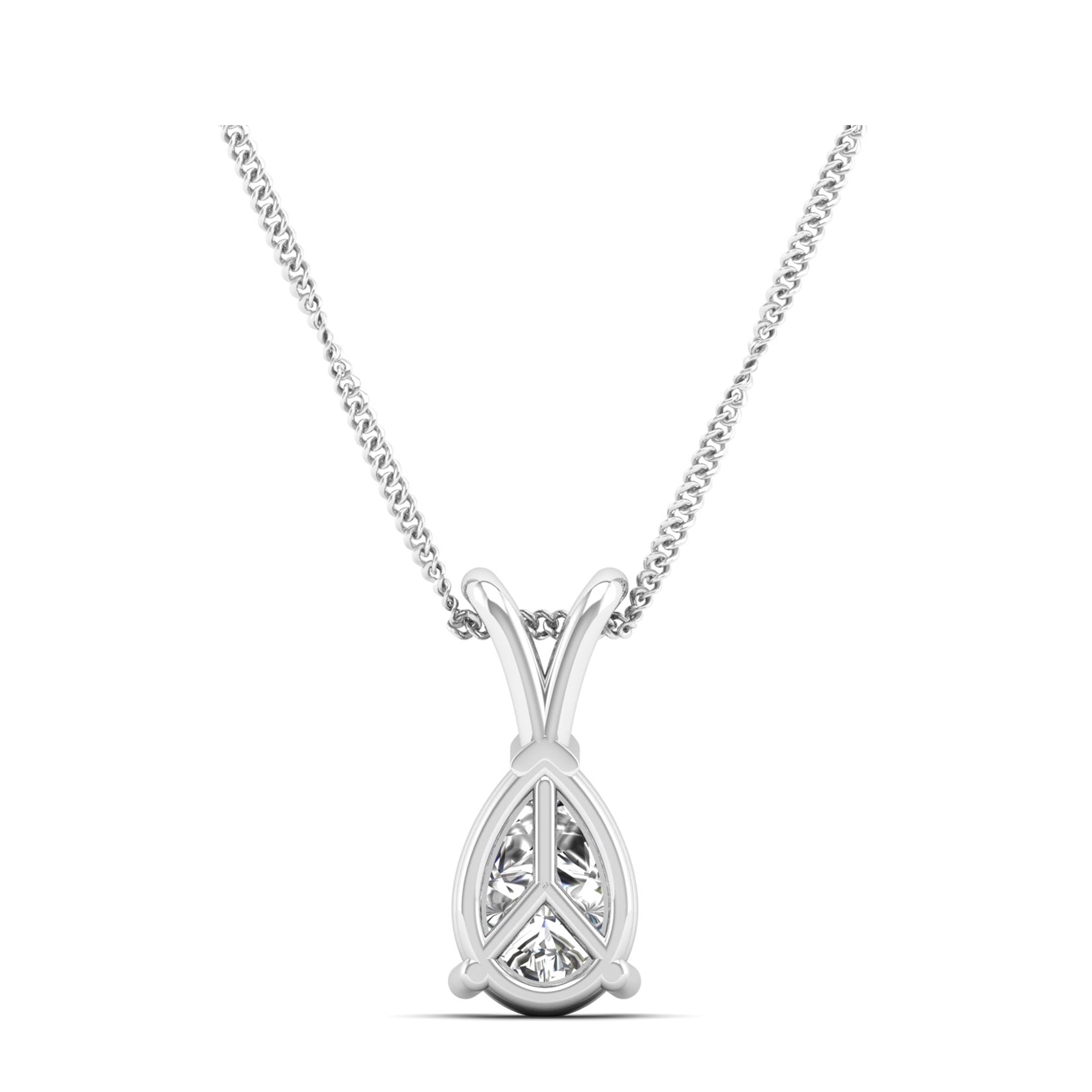 Pear Cut Diamond Pendant 1.0 Carat