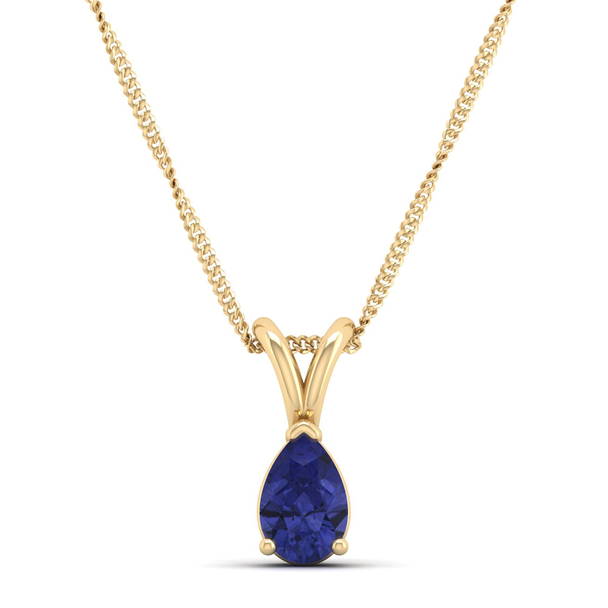 Pear Cut Tanzanite Pendant 1.0 Carat