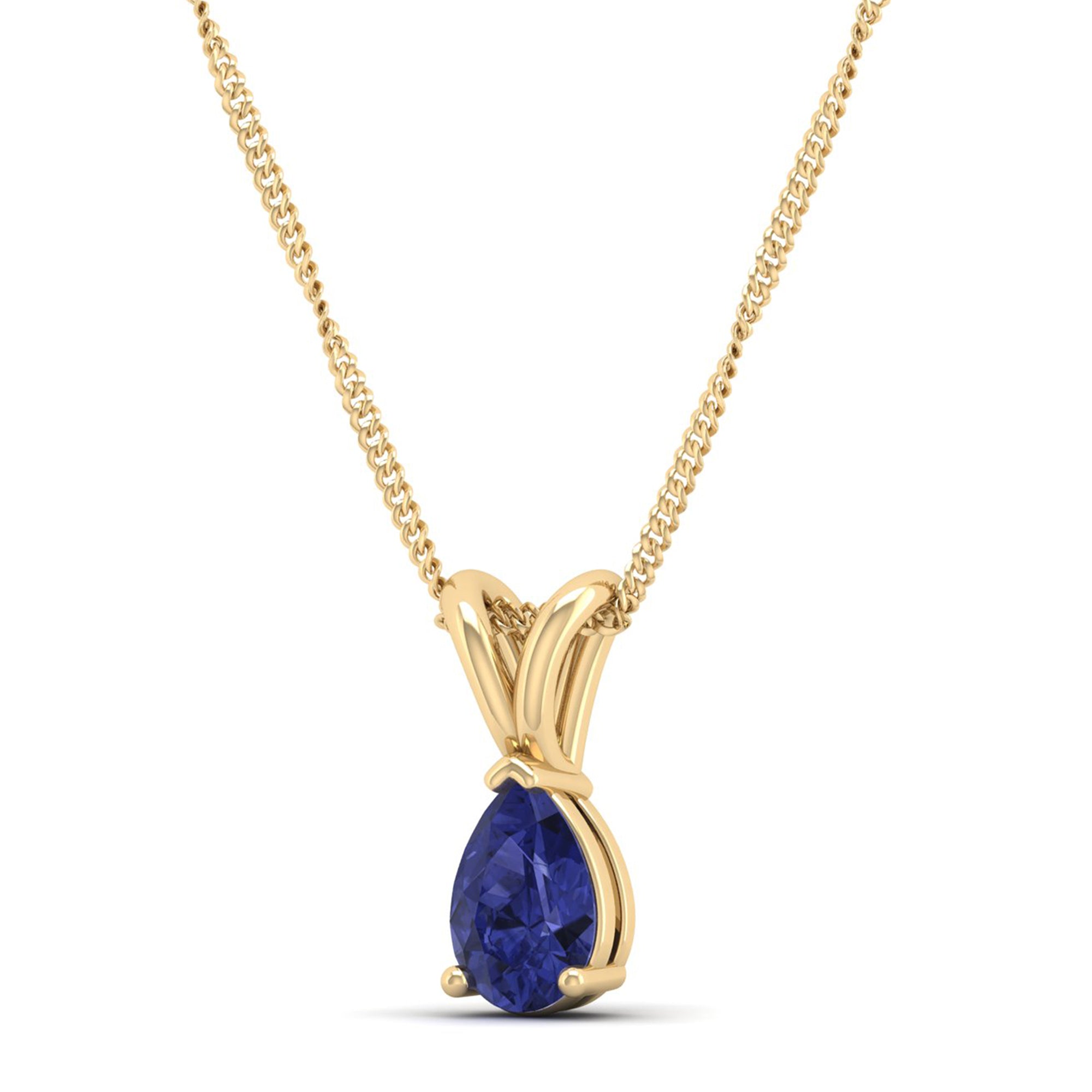 Pear Cut Tanzanite Pendant 1.0 Carat