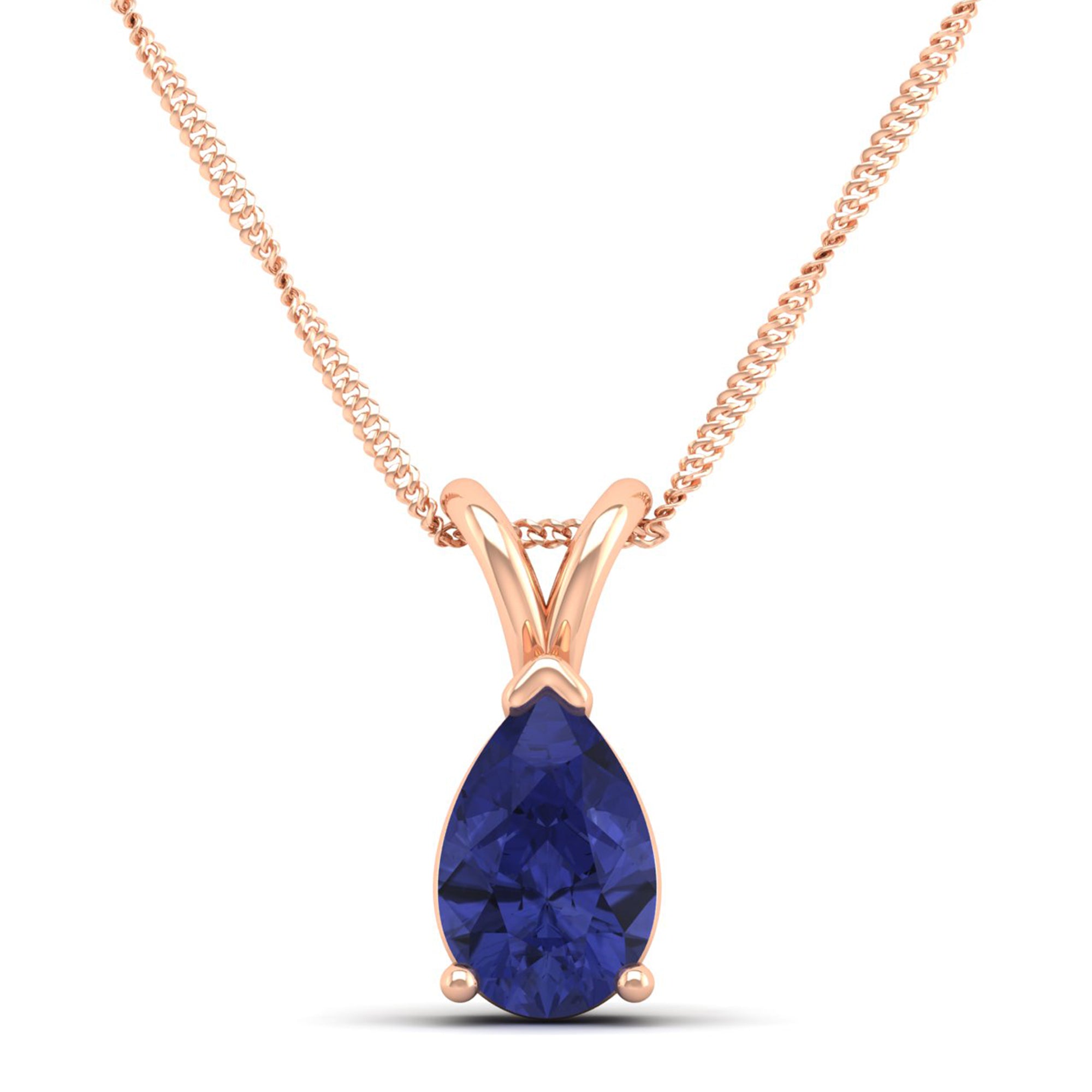 Pear Cut Tanzanite Pendant 1.5 Carat