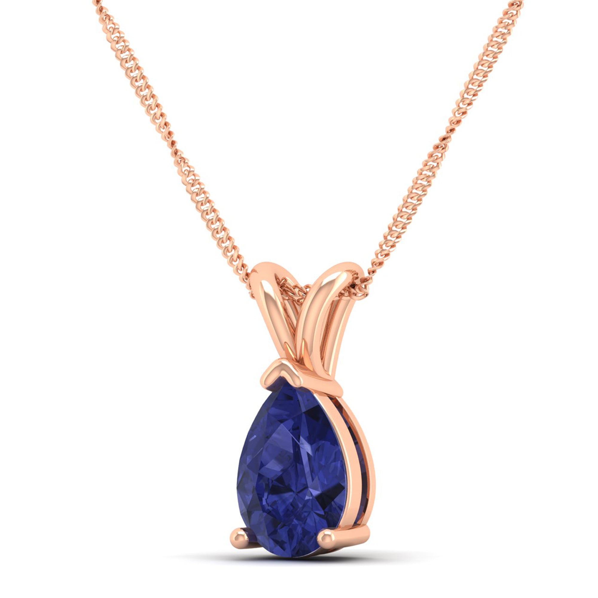 Pear Cut Tanzanite Pendant 1.5 Carat