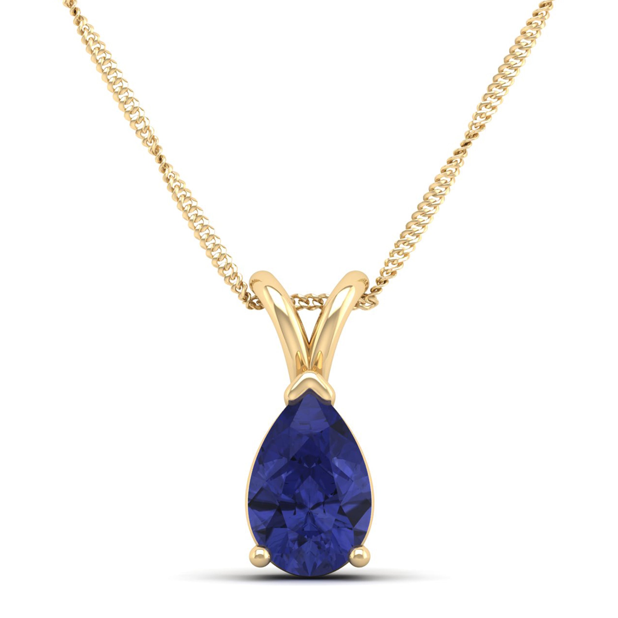 Pear Cut Tanzanite Pendant 1.5 Carat