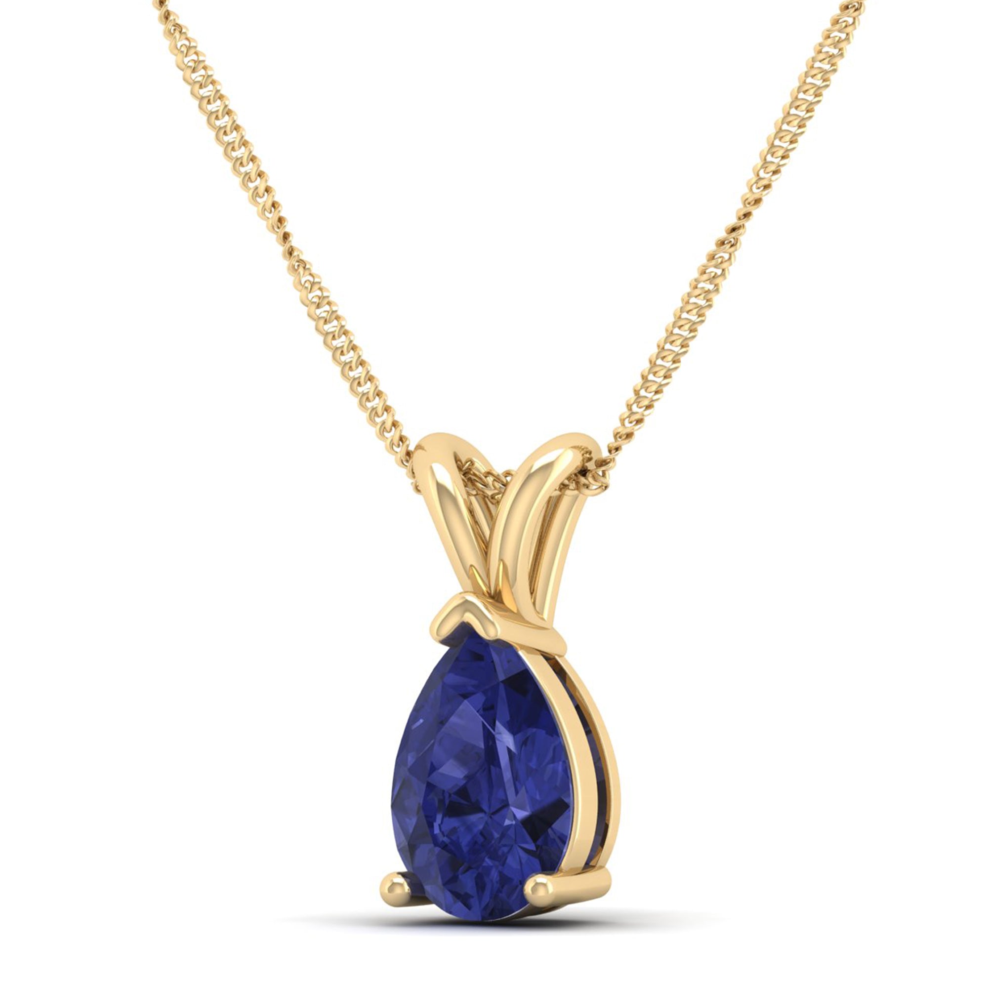 Pear Cut Tanzanite Pendant 1.5 Carat