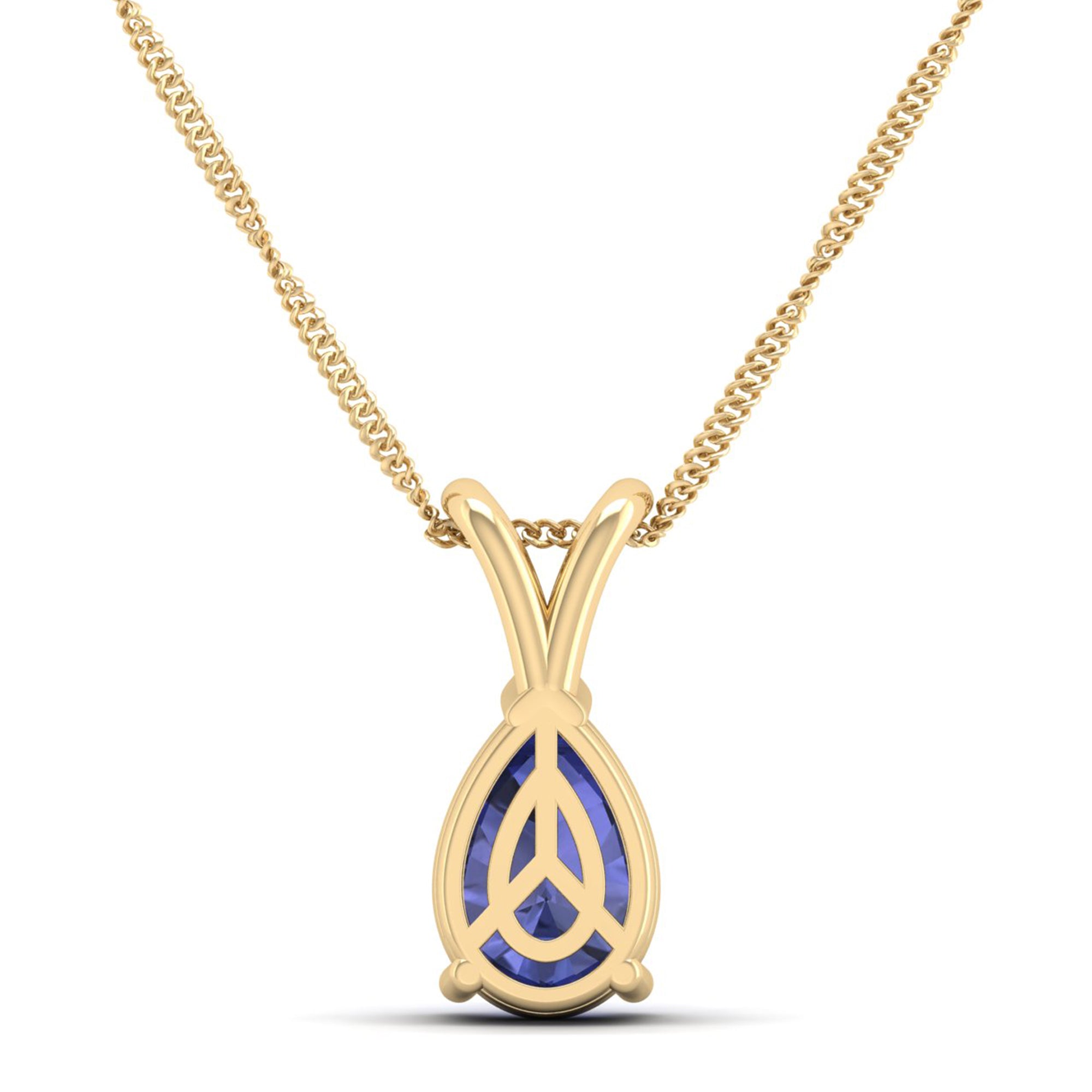Pear Cut Tanzanite Pendant 1.5 Carat