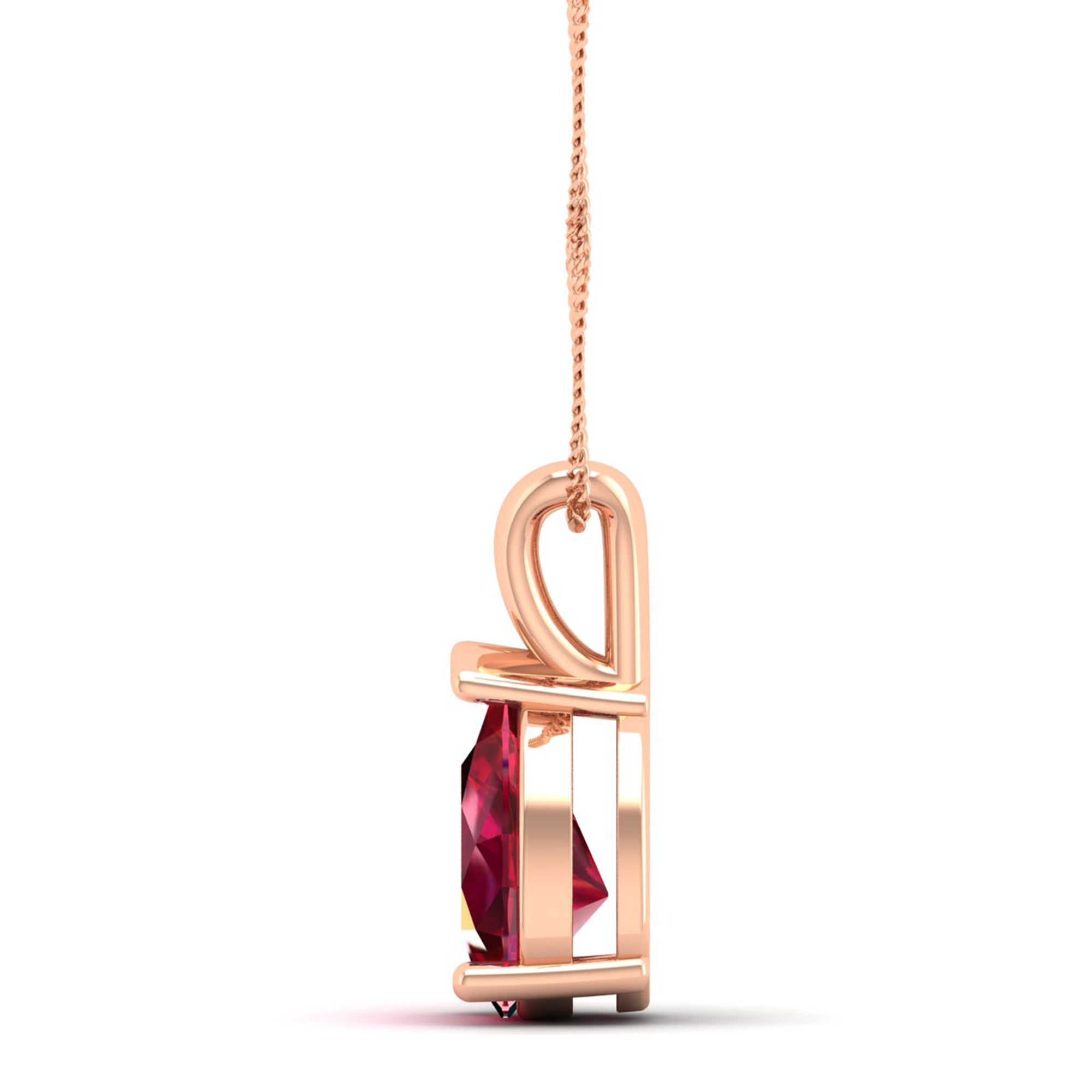 Pear Cut Ruby Pendent 2.0 Carat
