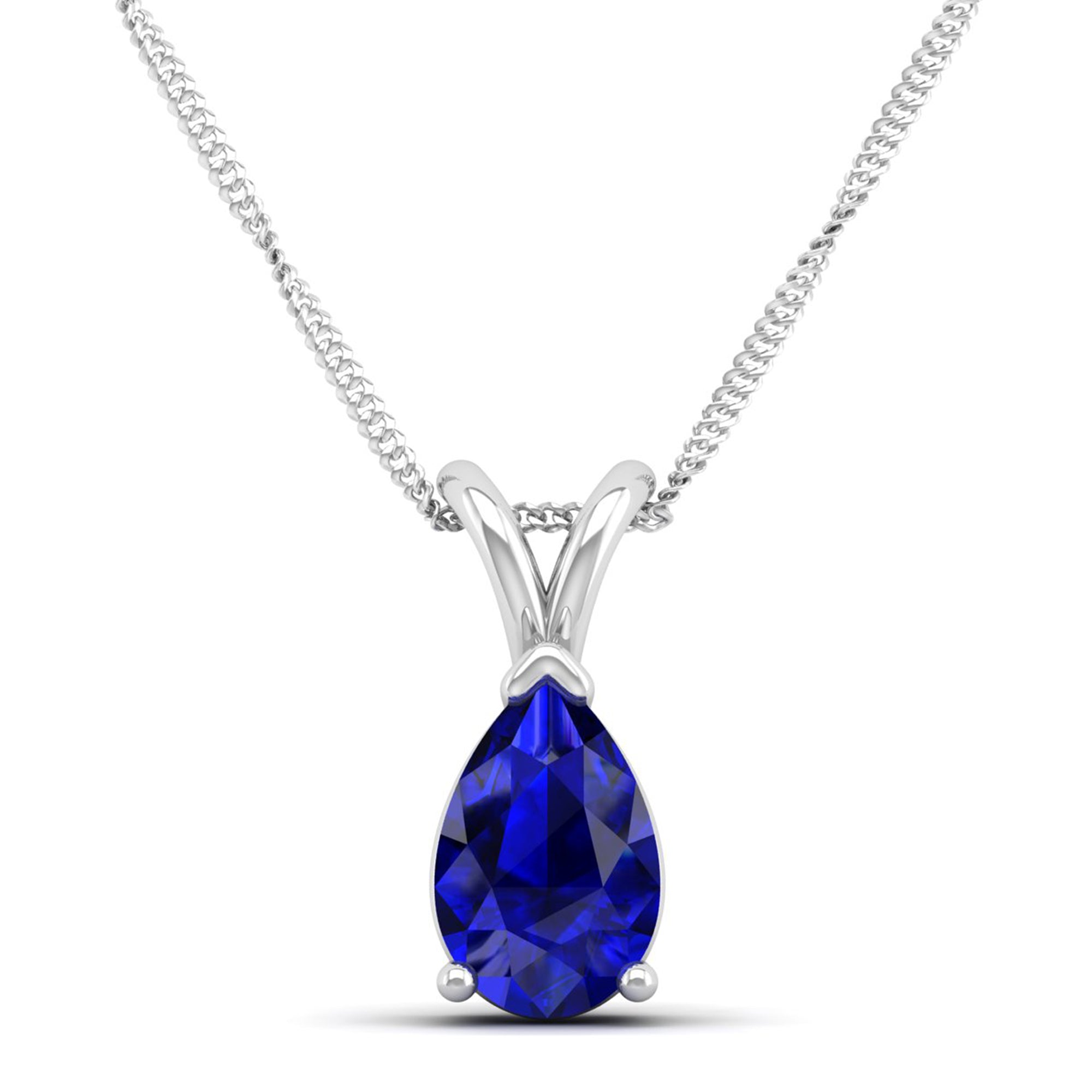 Pear Cut Sapphire Pendent 2.0 Carat