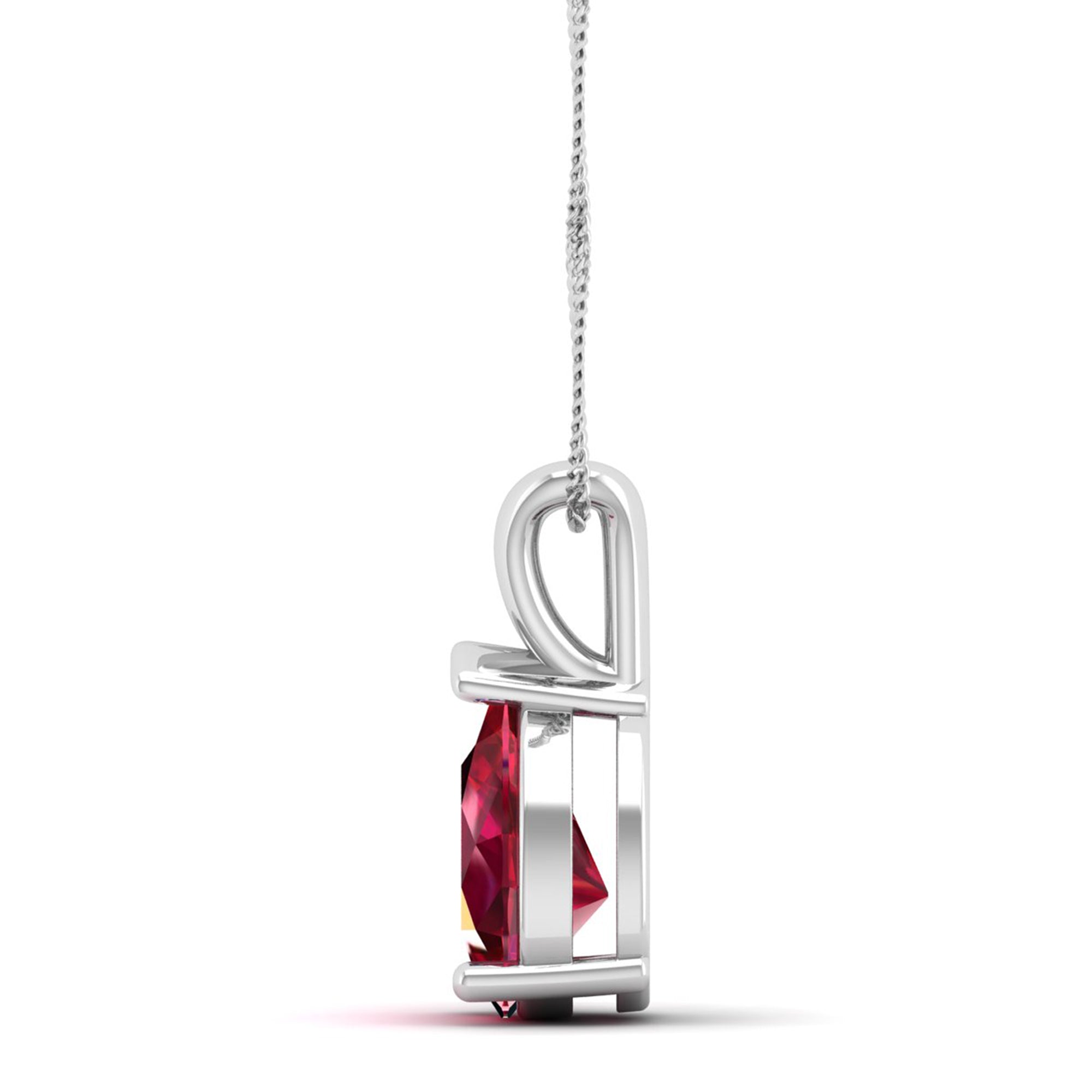 Pear Cut Ruby Pendent 2.0 Carat