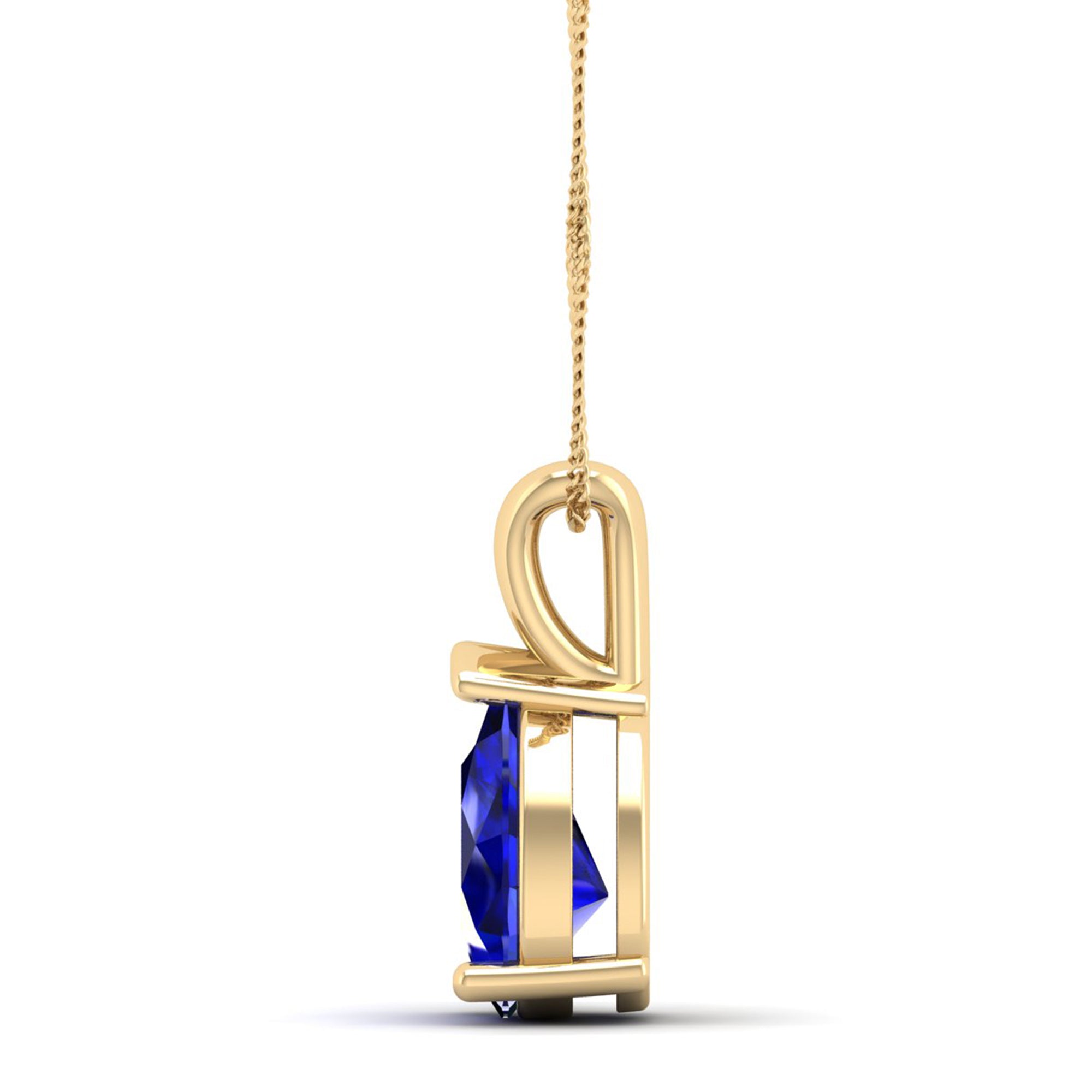 Pear Cut Sapphire Pendent 2.0 Carat