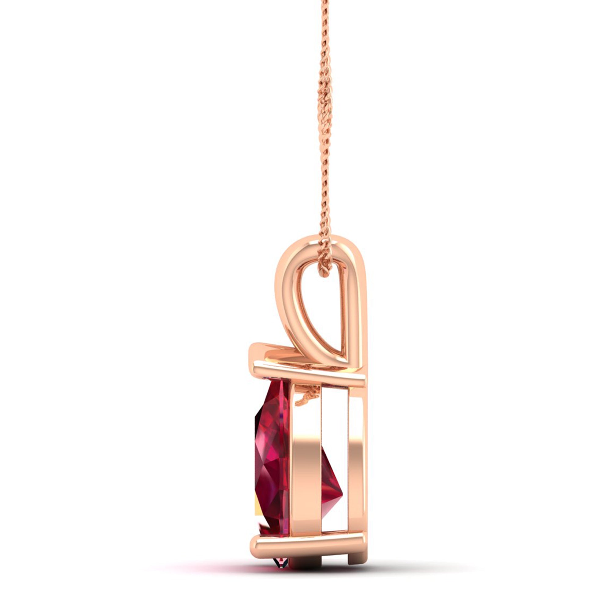 Pear Cut Ruby Pendant 2.5 Carat