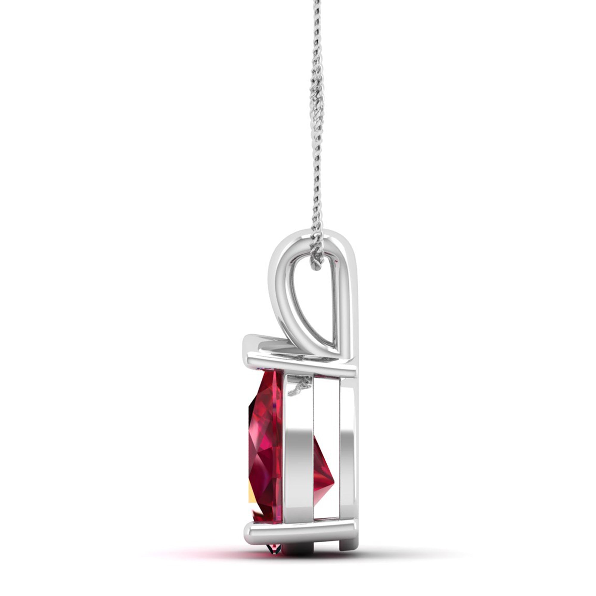 Pear Cut Ruby Pendant 2.5 Carat