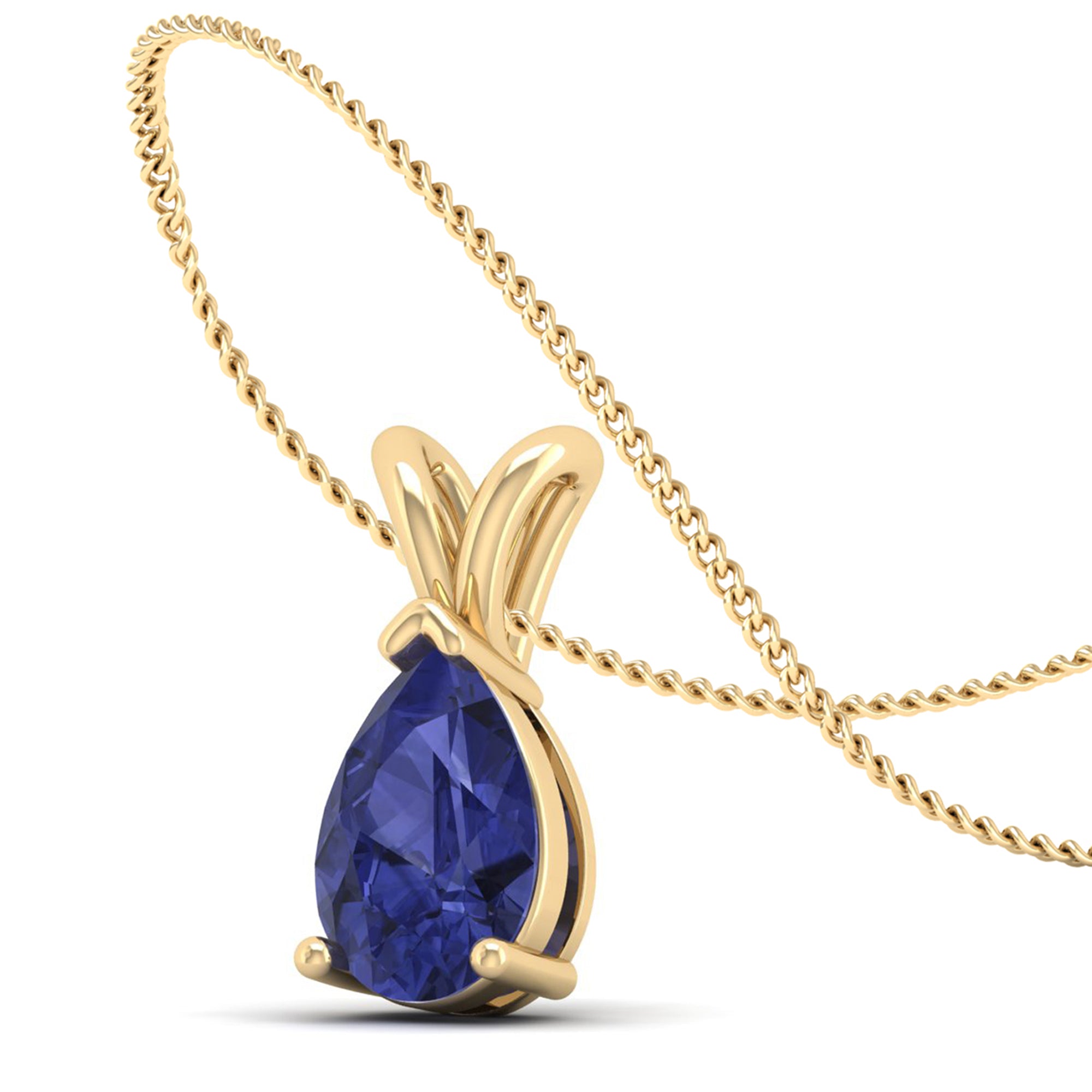 Pear Cut Tanzanite Pendant 2.5 Carat